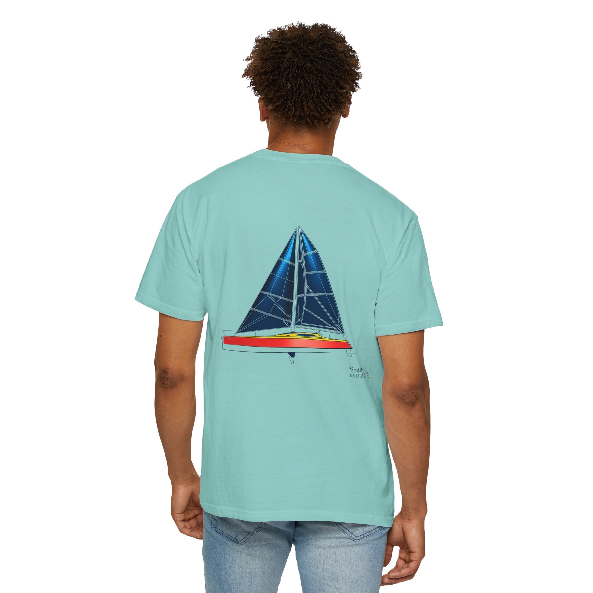 Sailing Religion single line designs Unisex T-shirt