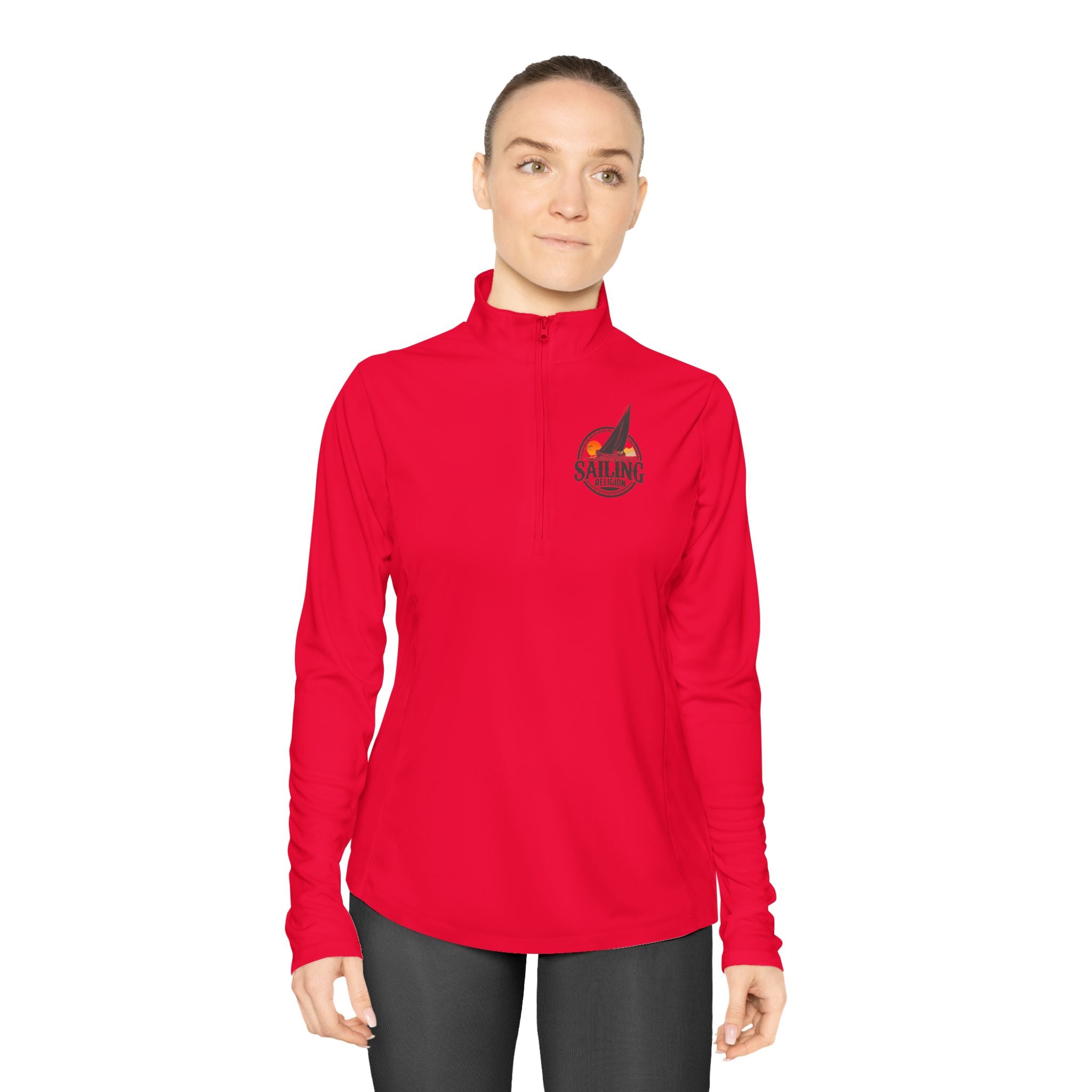 Sailing Ladies Quarter-Zip Pullover - Comfortable & Stylish Outdoor Apparel