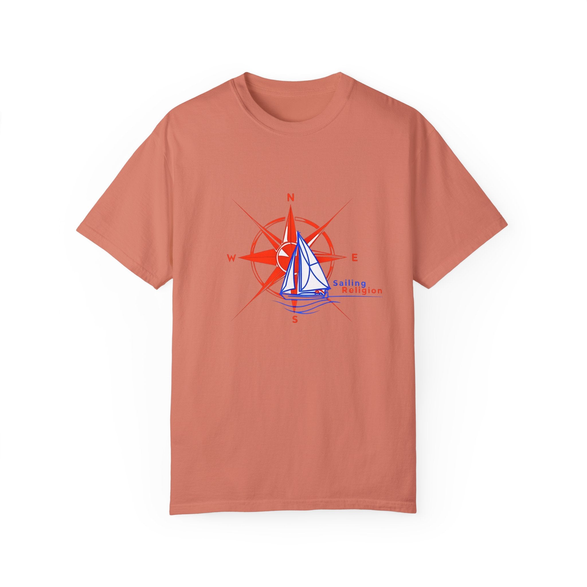 Sailing Religion single line designs Unisex T-shirt