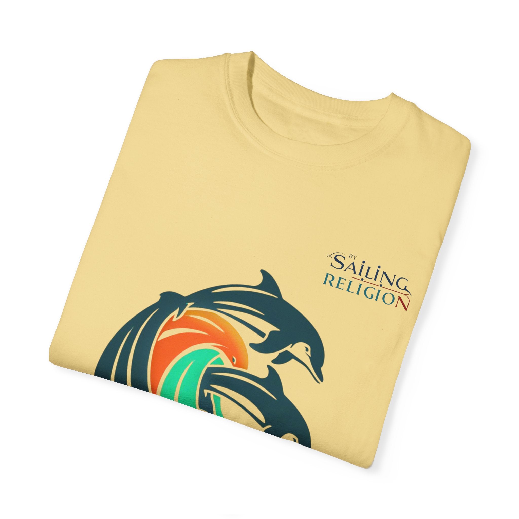 Sailing Religion Dolphins Unisex Garment-Dyed T-shirt