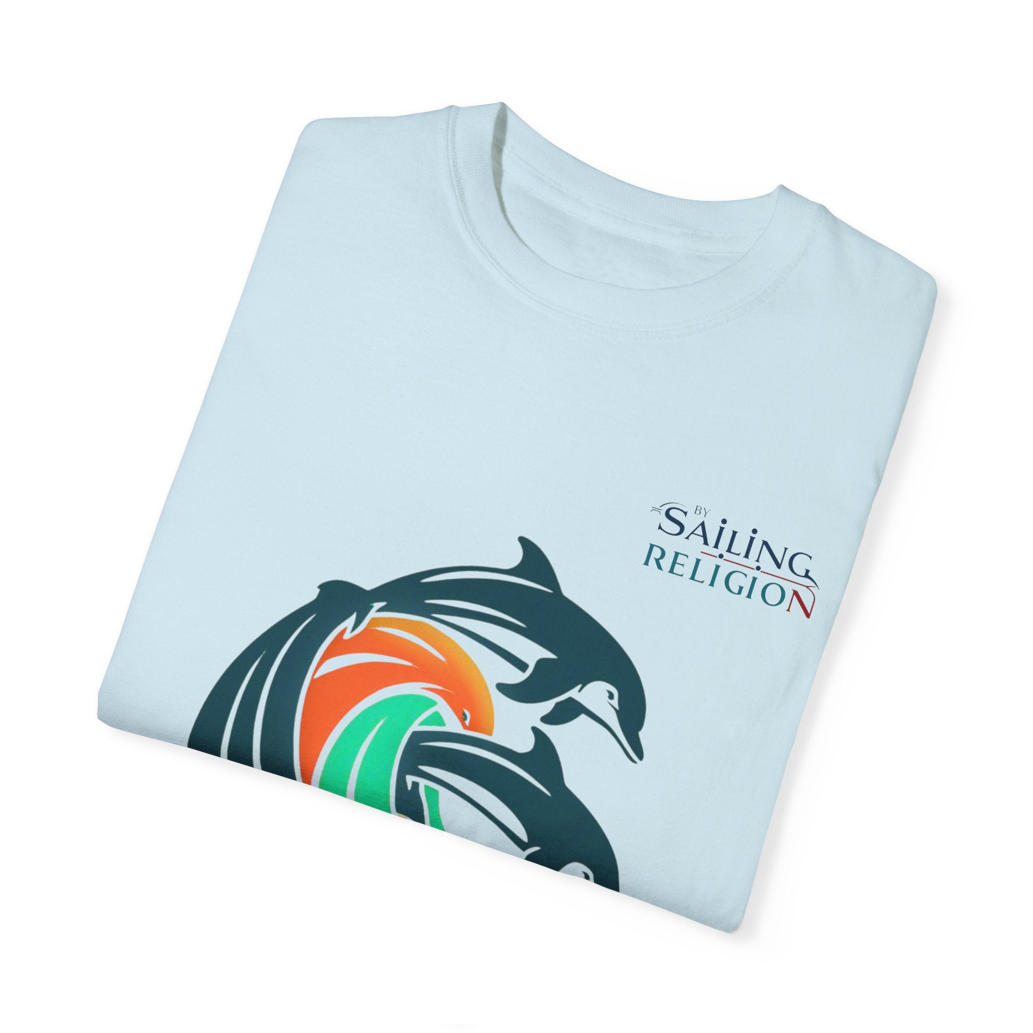 Sailing Religion Dolphins Unisex Garment-Dyed T-shirt