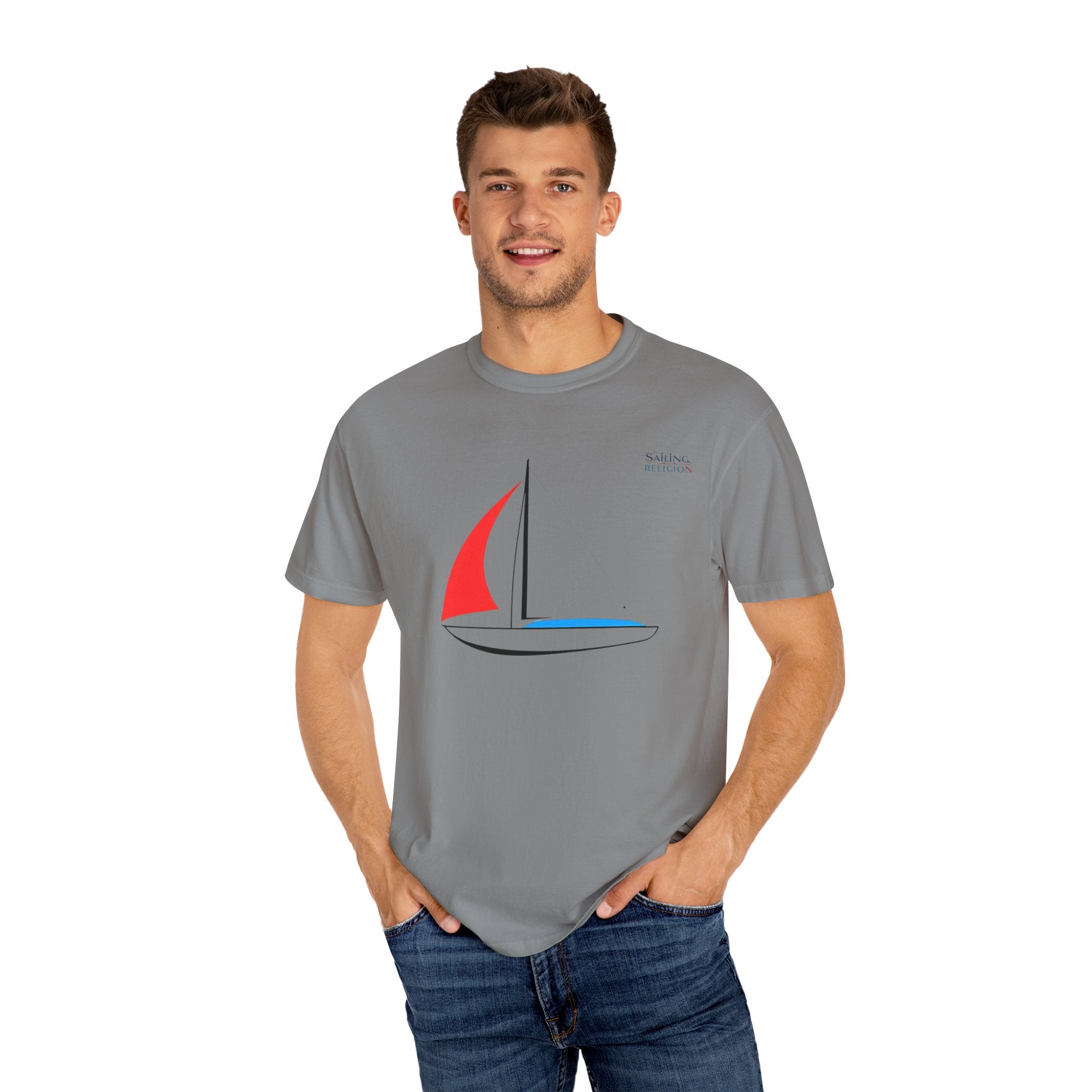 Sailing Religion single line designs Unisex T-shirt