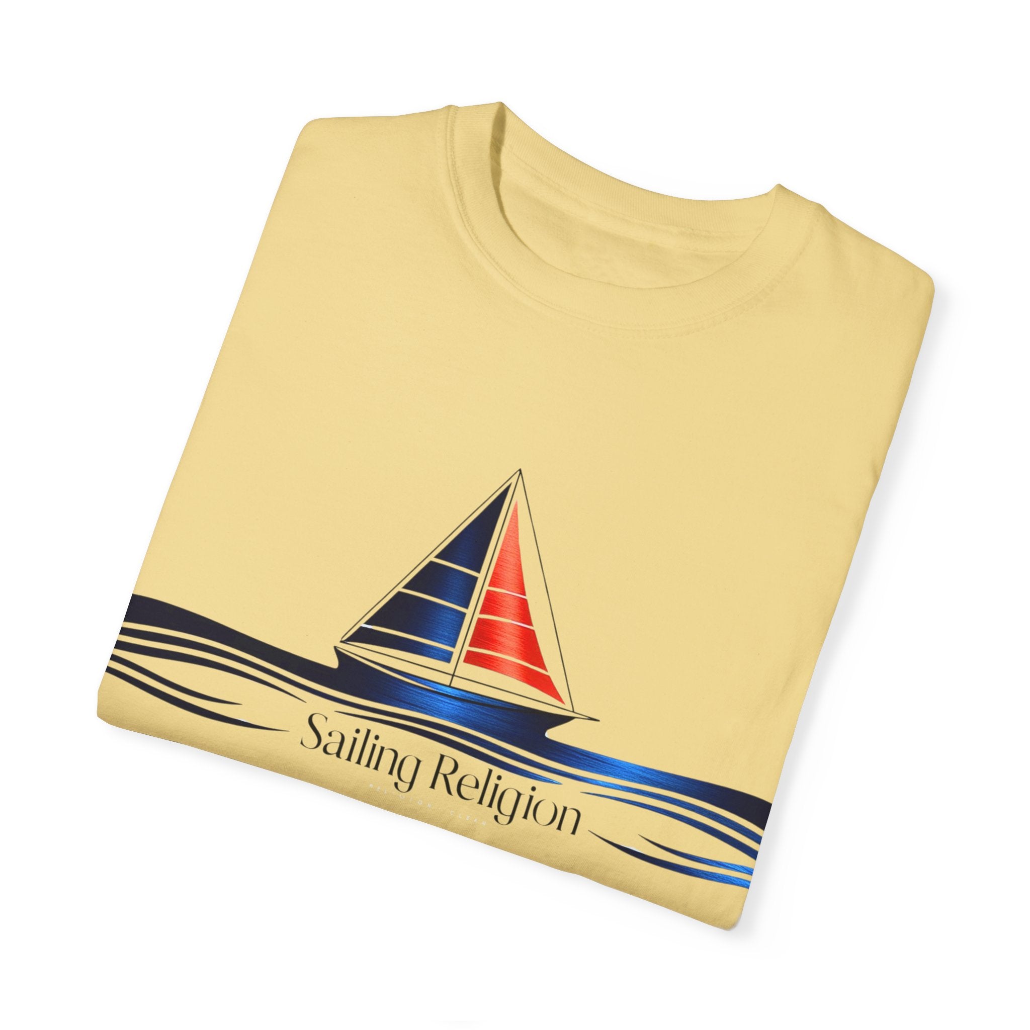Sailing Religion single line designs T-shirt