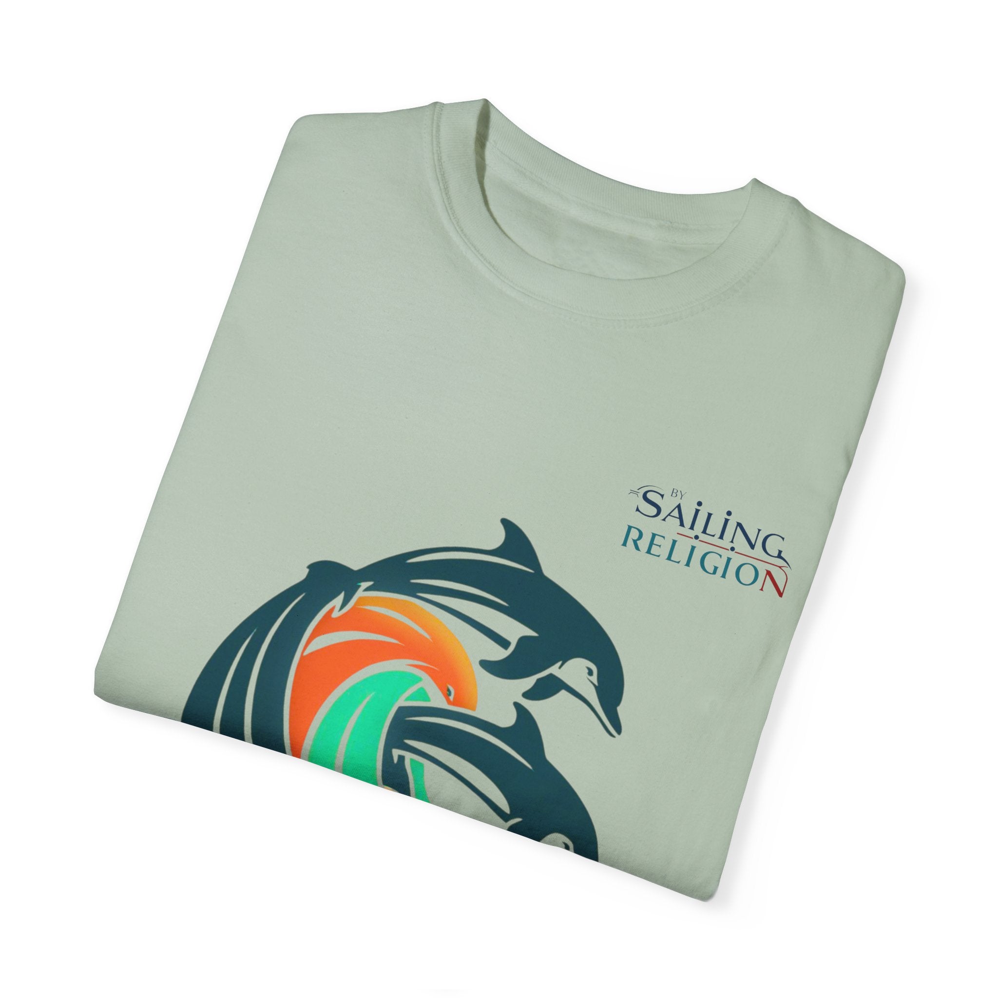 Sailing Religion Dolphins Unisex Garment-Dyed T-shirt
