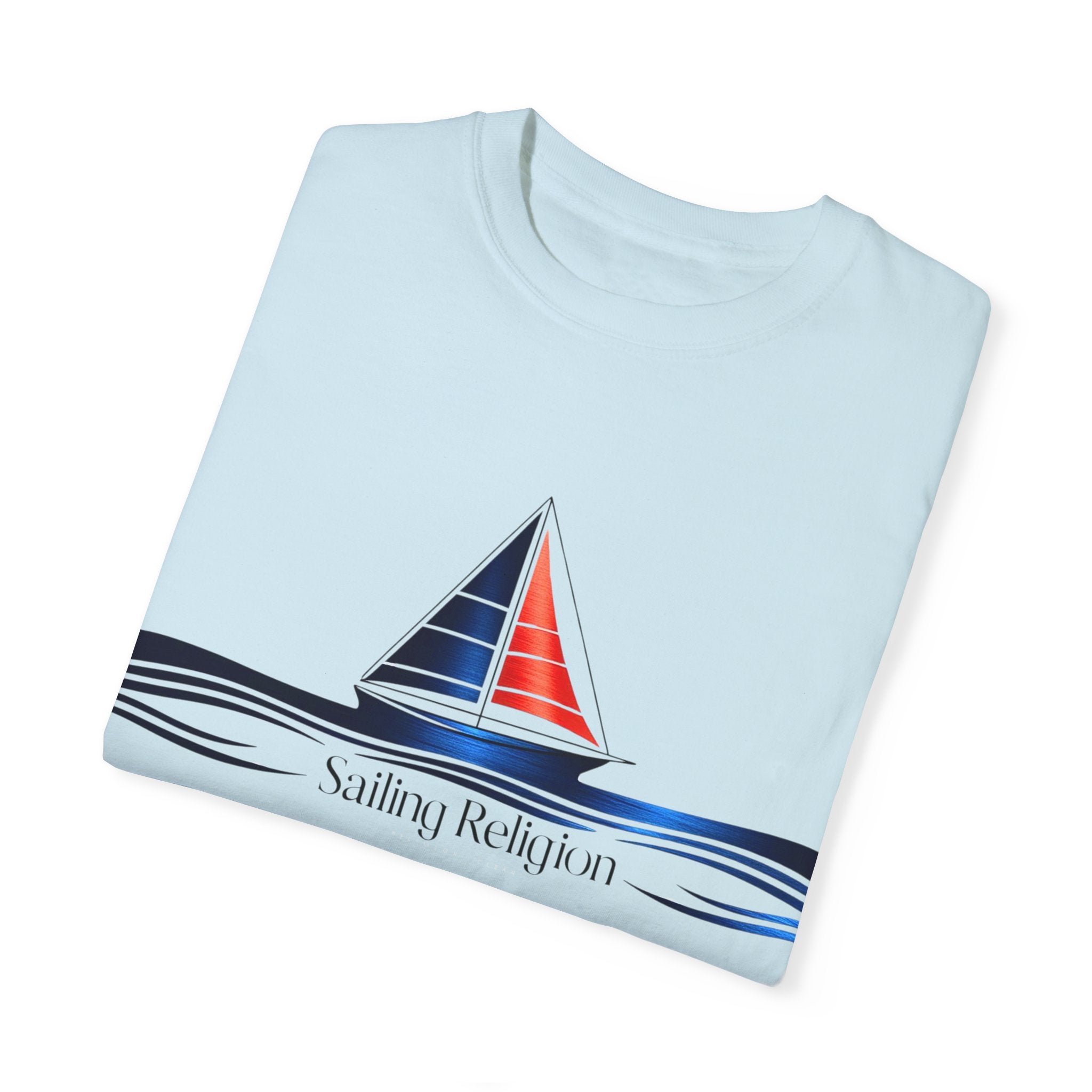 Sailing Religion single line designs T-shirt