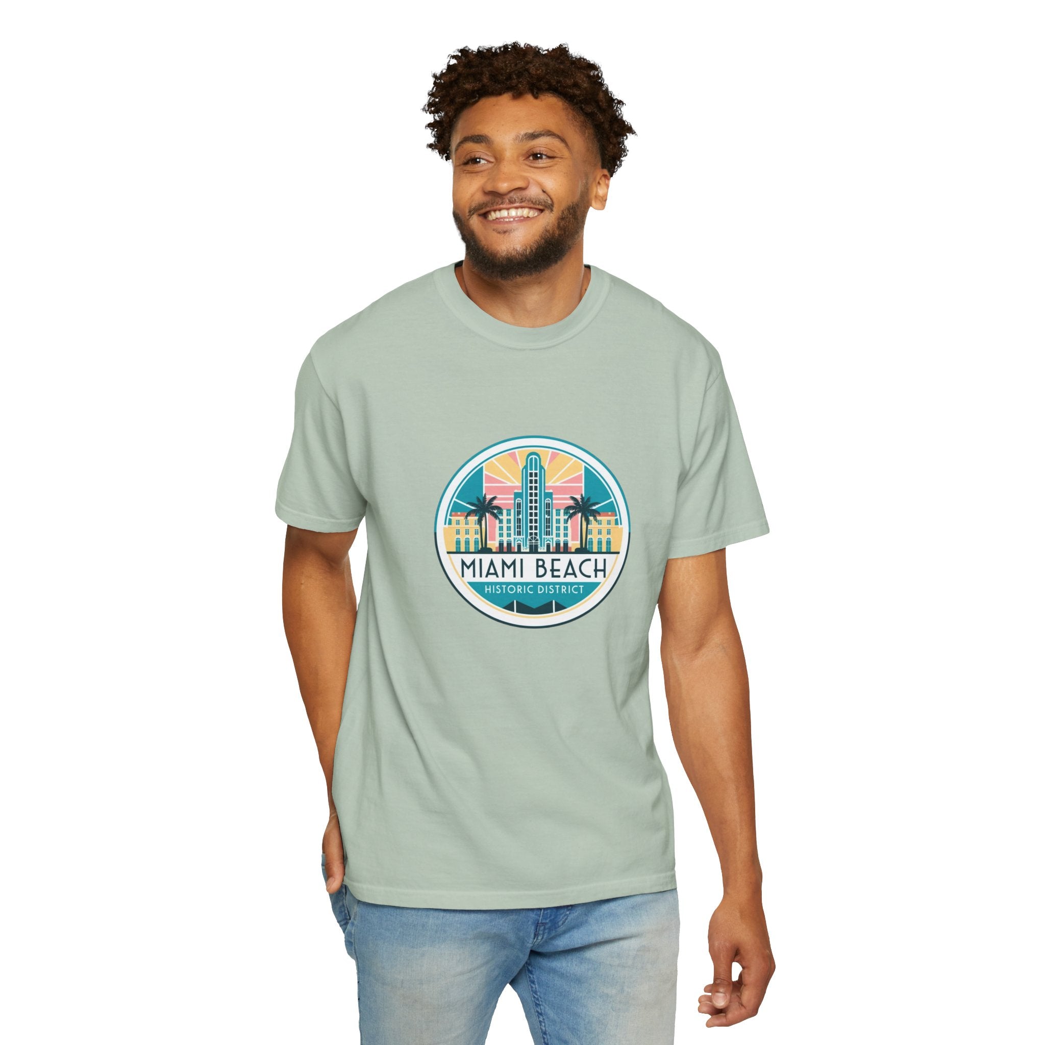 Sailing Religion Miami Beach vibe collection Unisex Garment-Dyed T-shirt