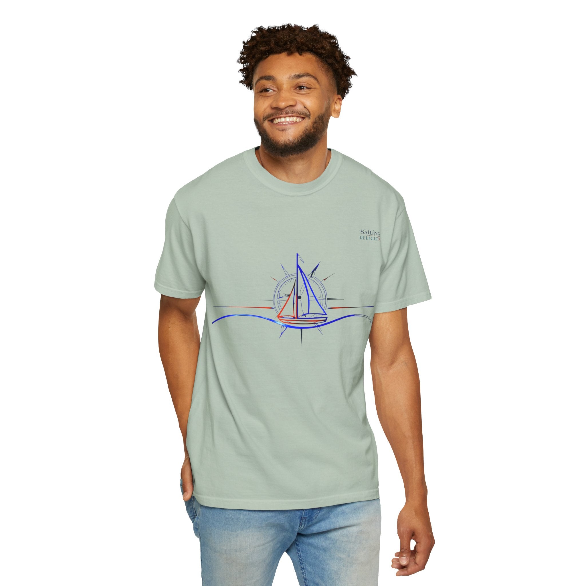Sailing Religion single line collection designs Unisex Garment T-shirt