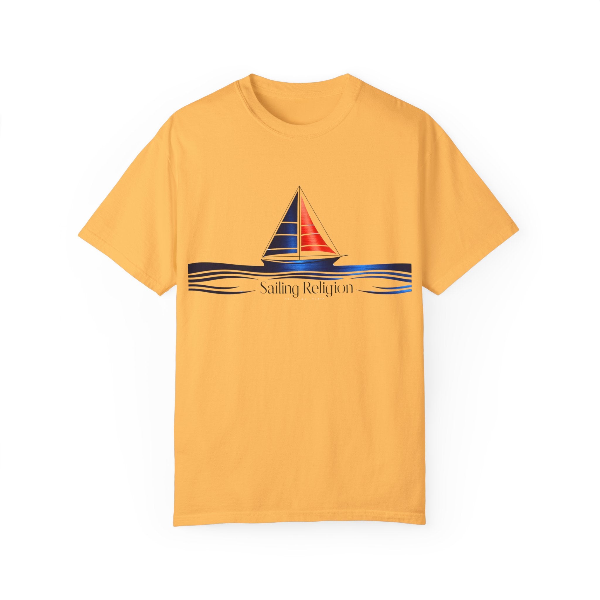 Sailing Religion single line designs T-shirt