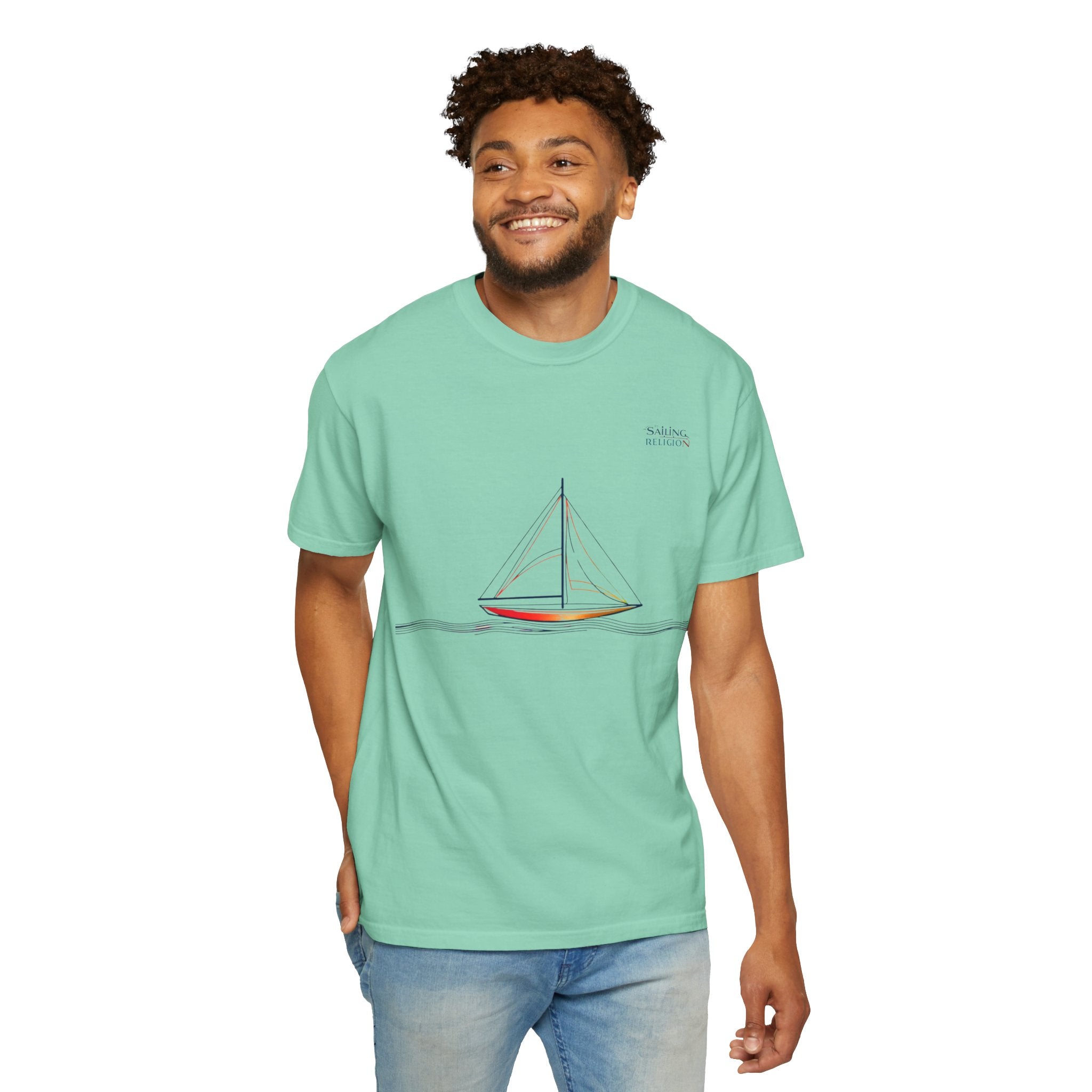 Sailing Religion single line collection unisex T-shirt