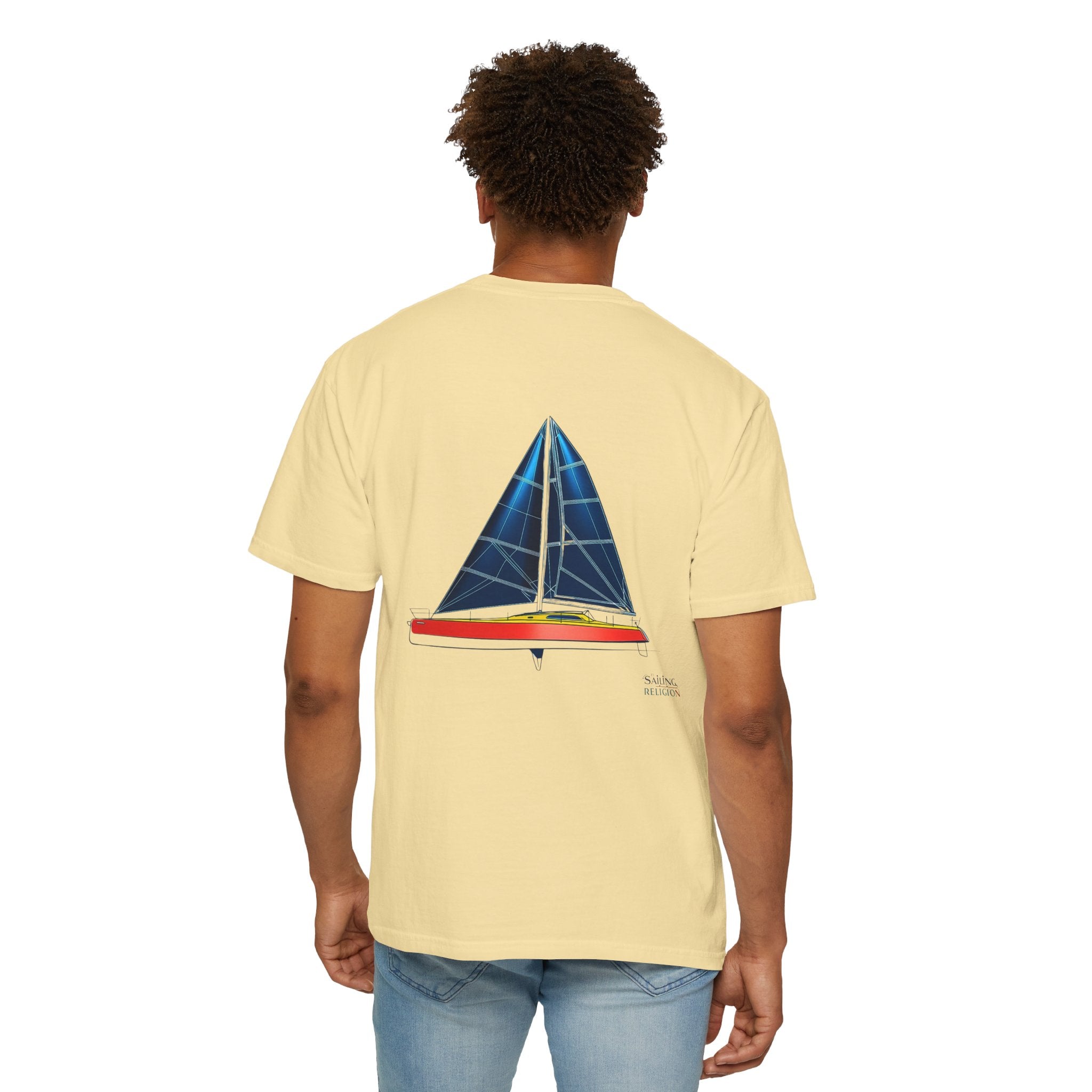 Sailing Religion single line designs Unisex T-shirt