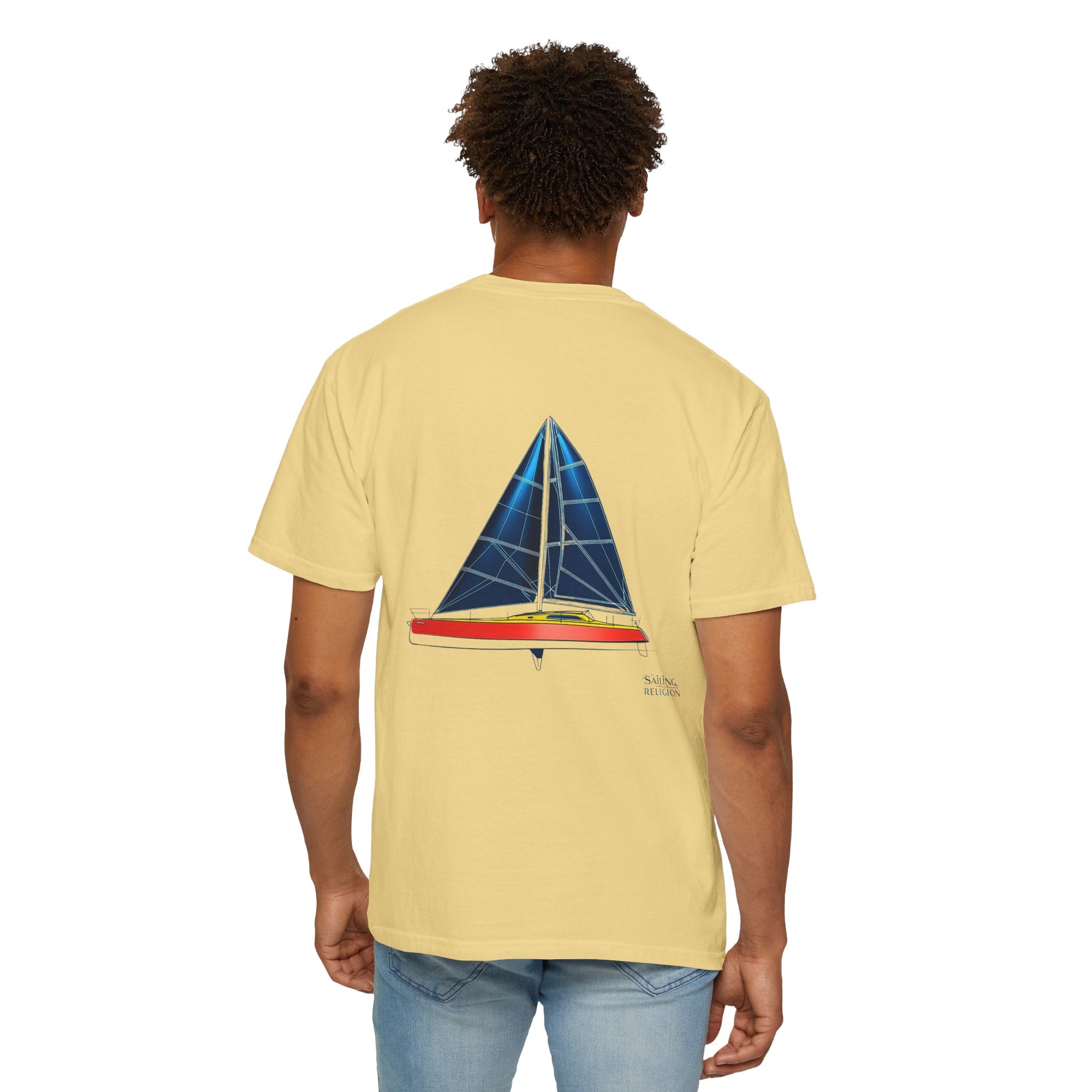 Sailing Religion single line designs Unisex T-shirt