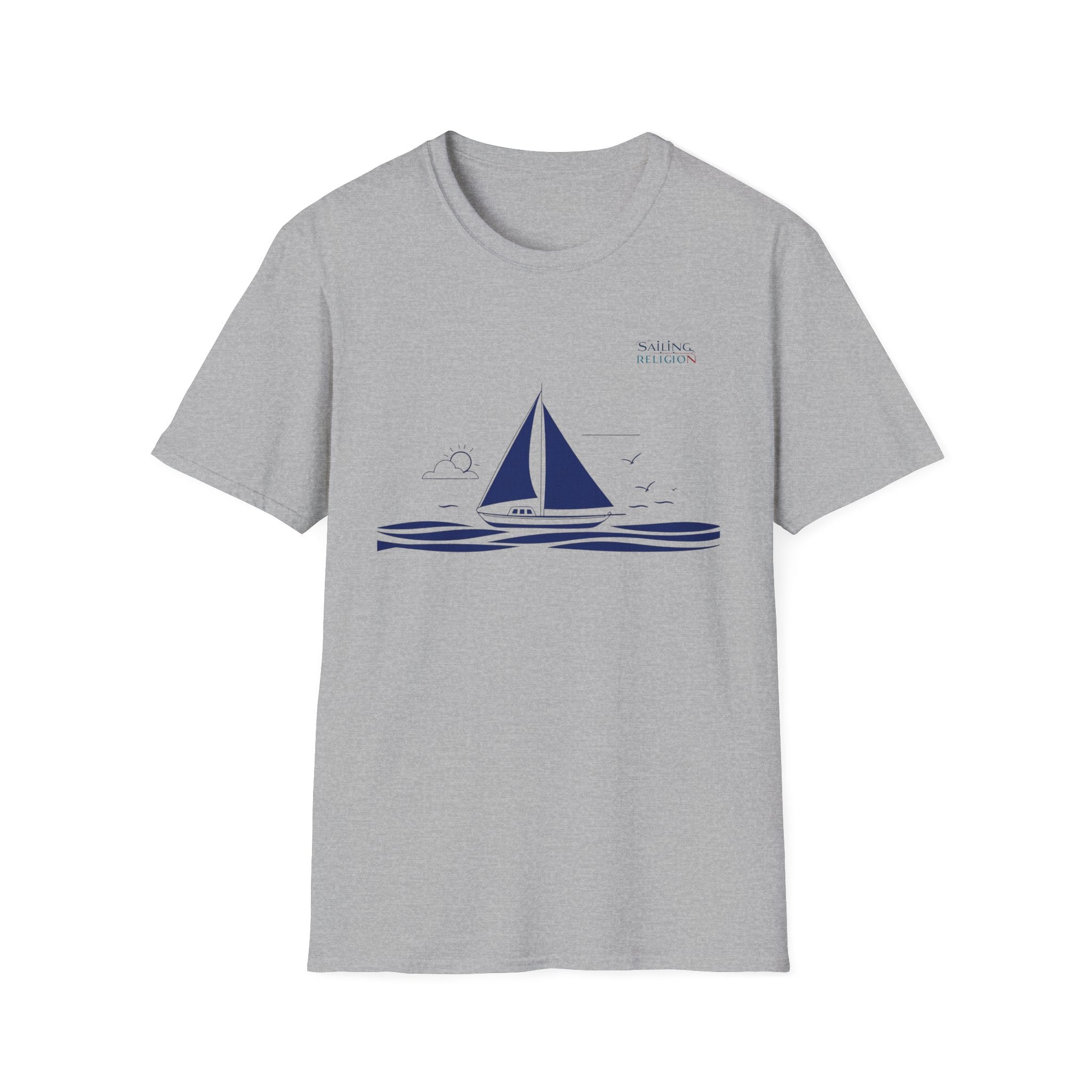 Sailing Religion single line design collection Unisex Softstyle T-Shirt