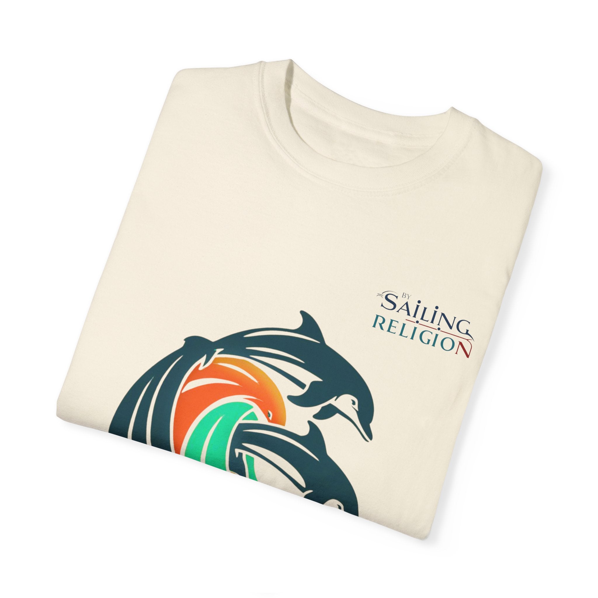 Sailing Religion Dolphins Unisex Garment-Dyed T-shirt