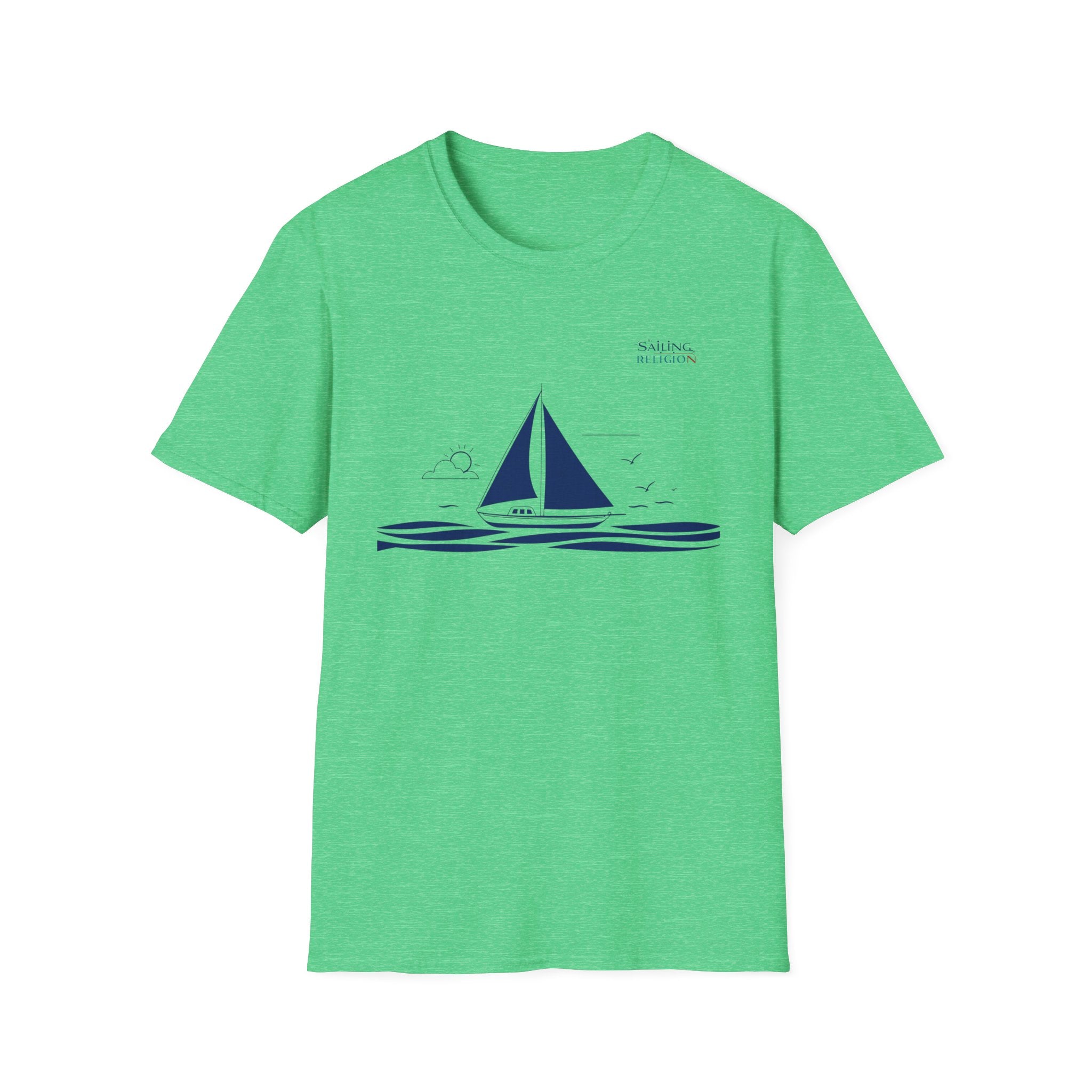 Sailing Religion single line design collection Unisex Softstyle T-Shirt
