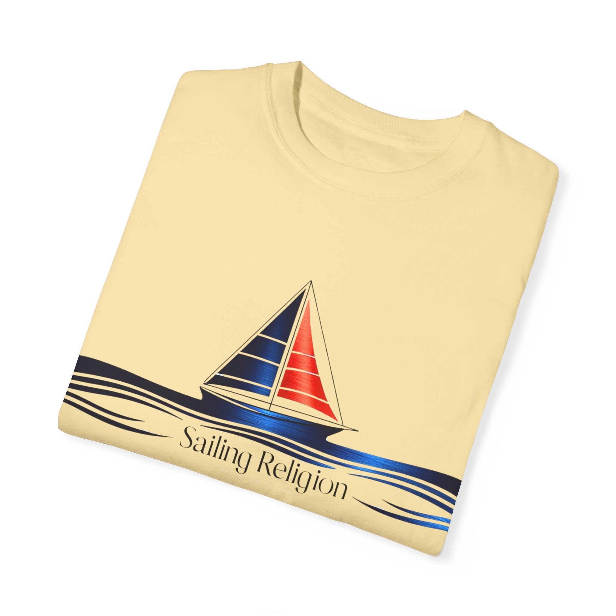 Sailing Religion single line designs T-shirt