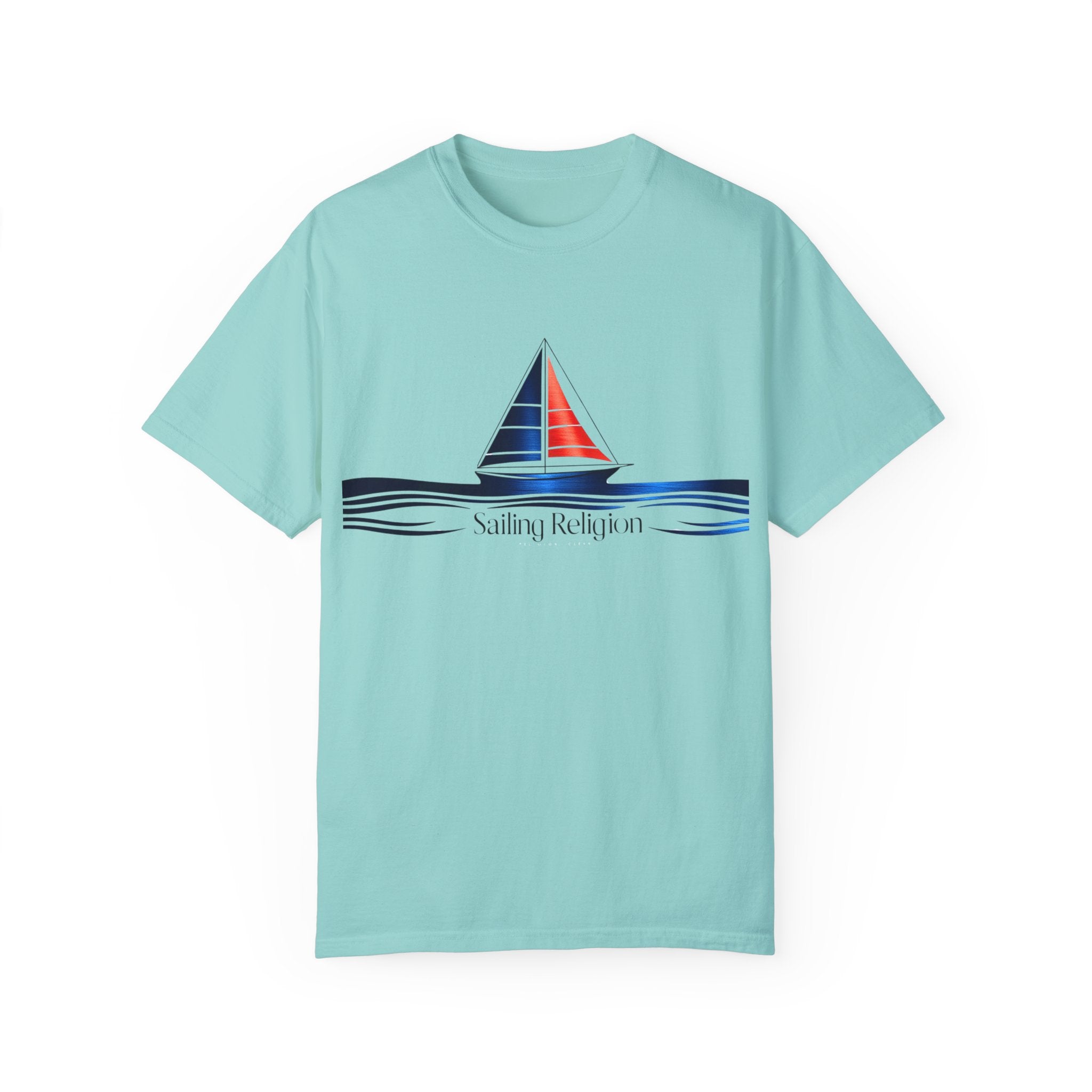 Sailing Religion single line designs T-shirt