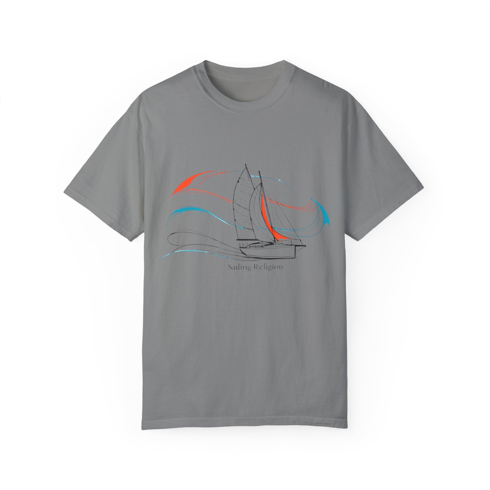 Sailing Religion single line designs Unisex T-shirt