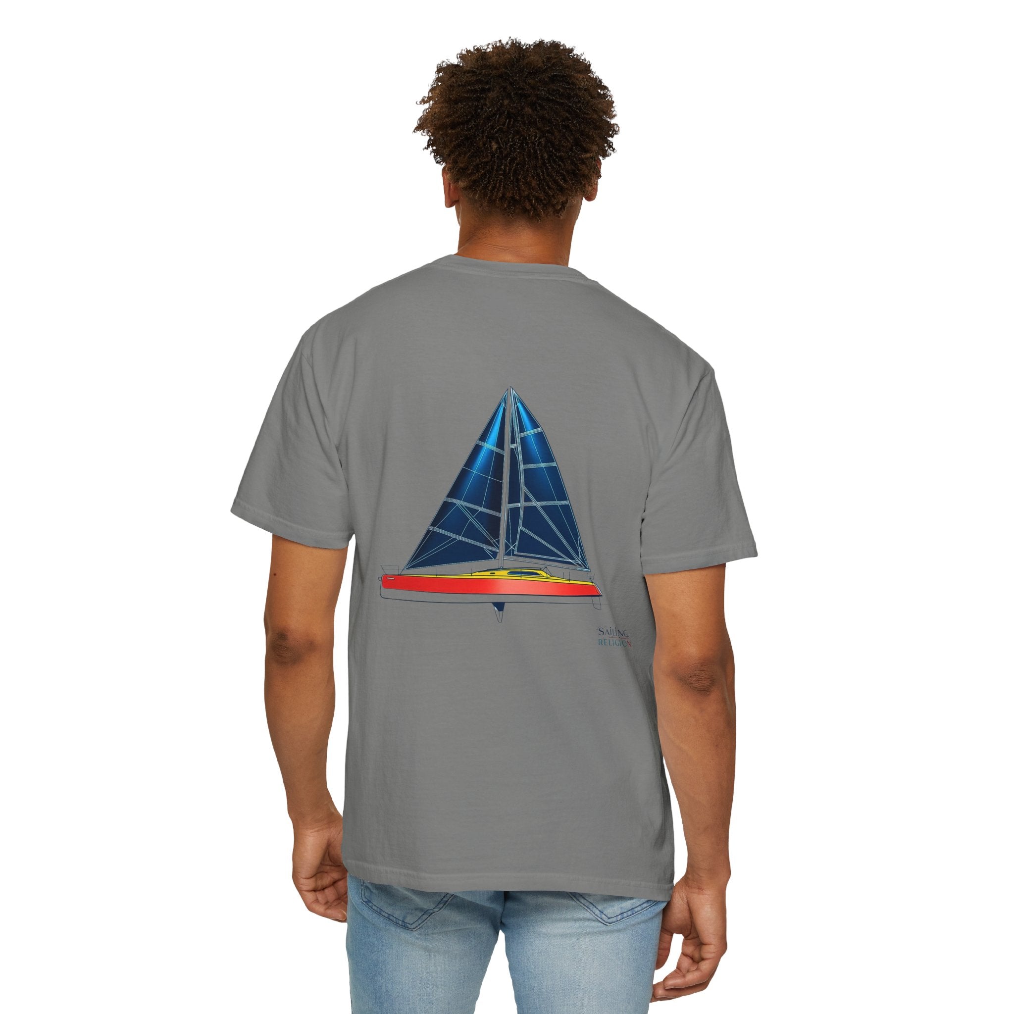 Sailing Religion single line designs Unisex T-shirt