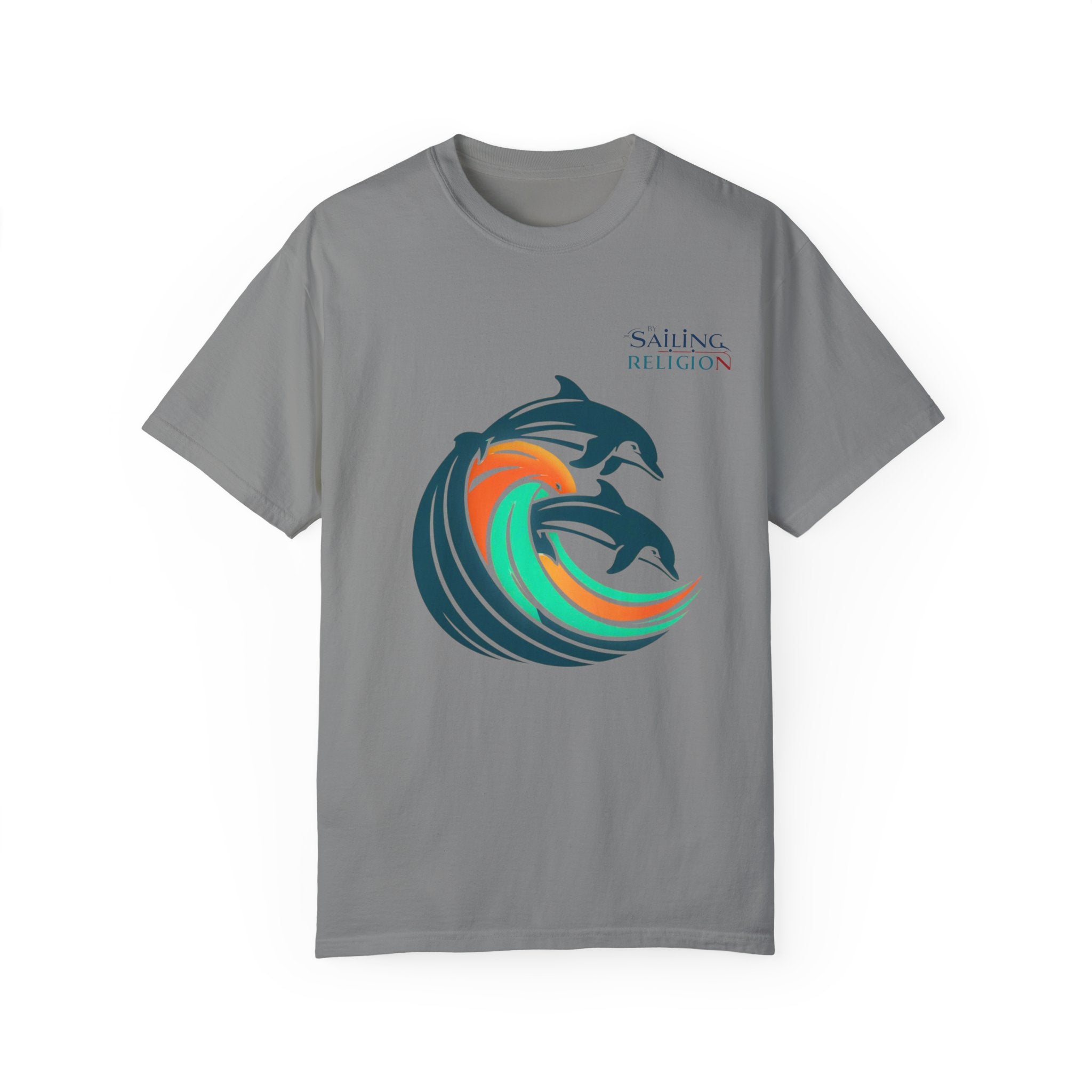 Sailing Religion Dolphins Unisex Garment-Dyed T-shirt