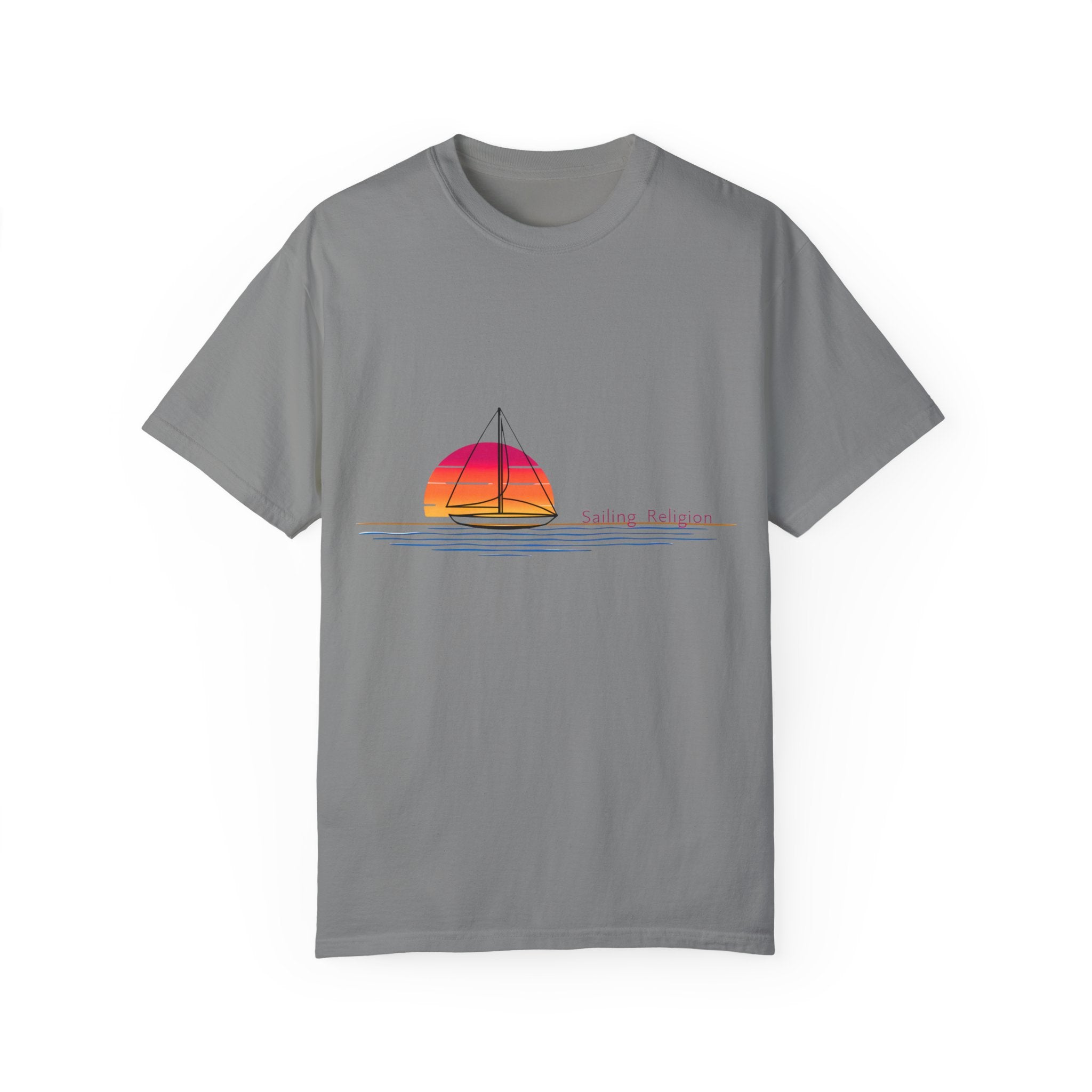 Sailing Religion single line designs Unisex T-shirt