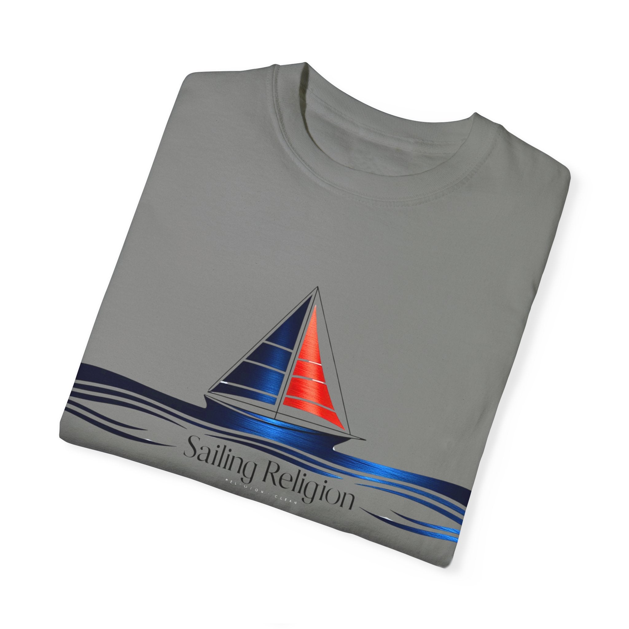 Sailing Religion single line designs T-shirt