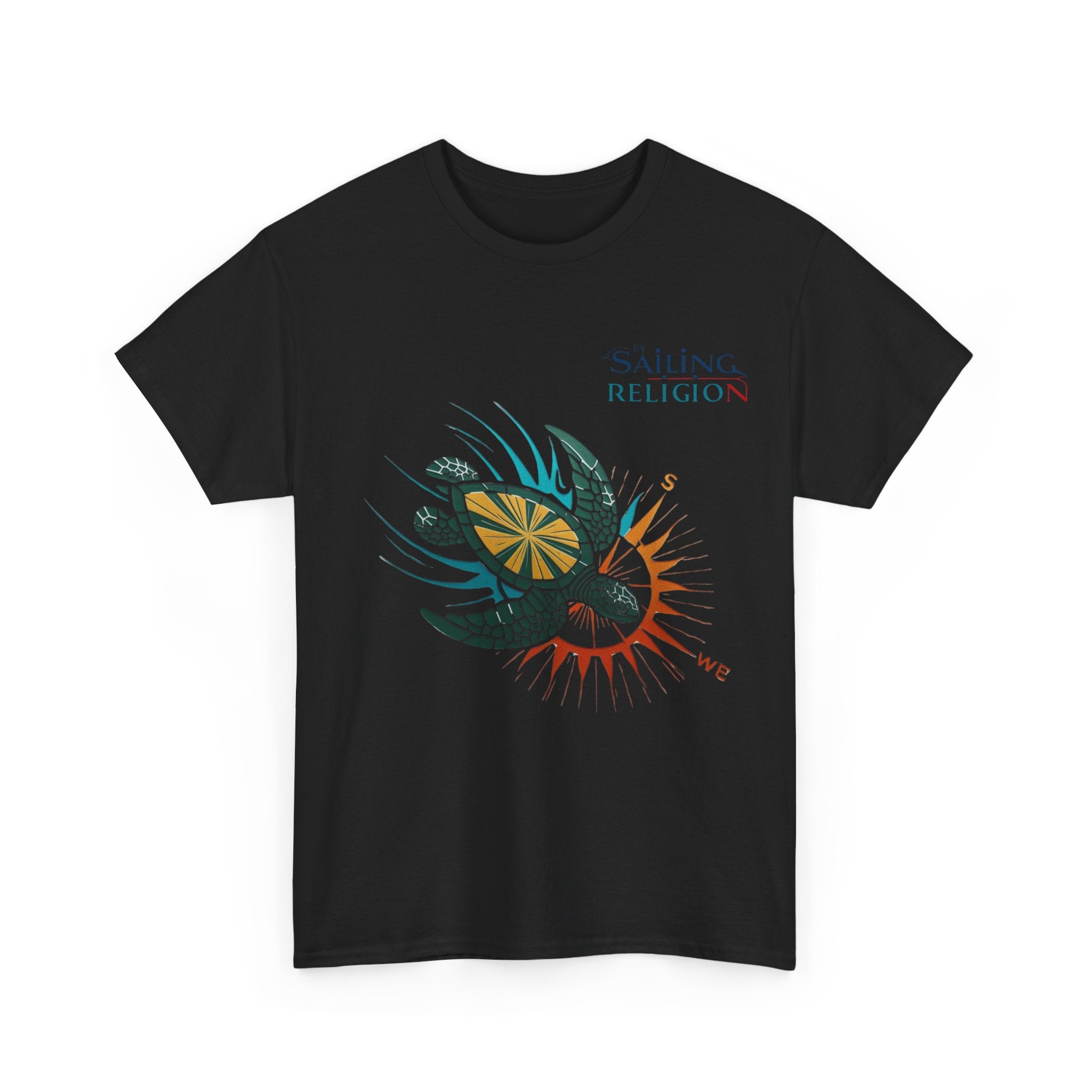Sailing Religion Turtle Unisex Heavy Cotton Tee