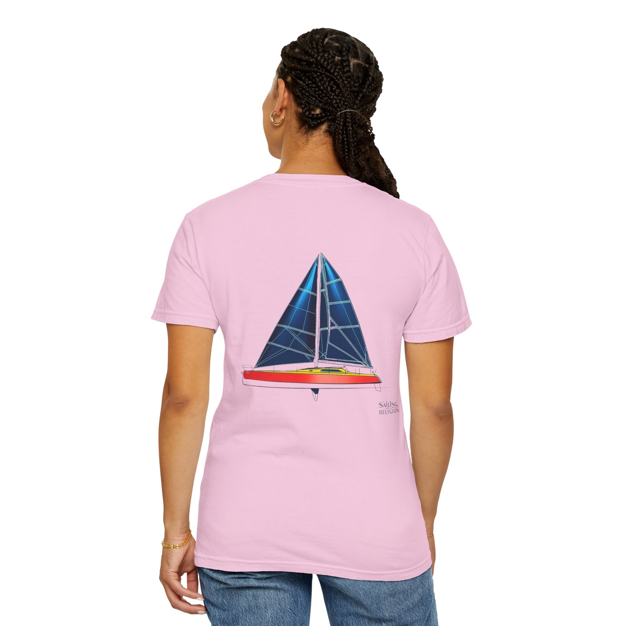 Sailing Religion single line designs Unisex T-shirt