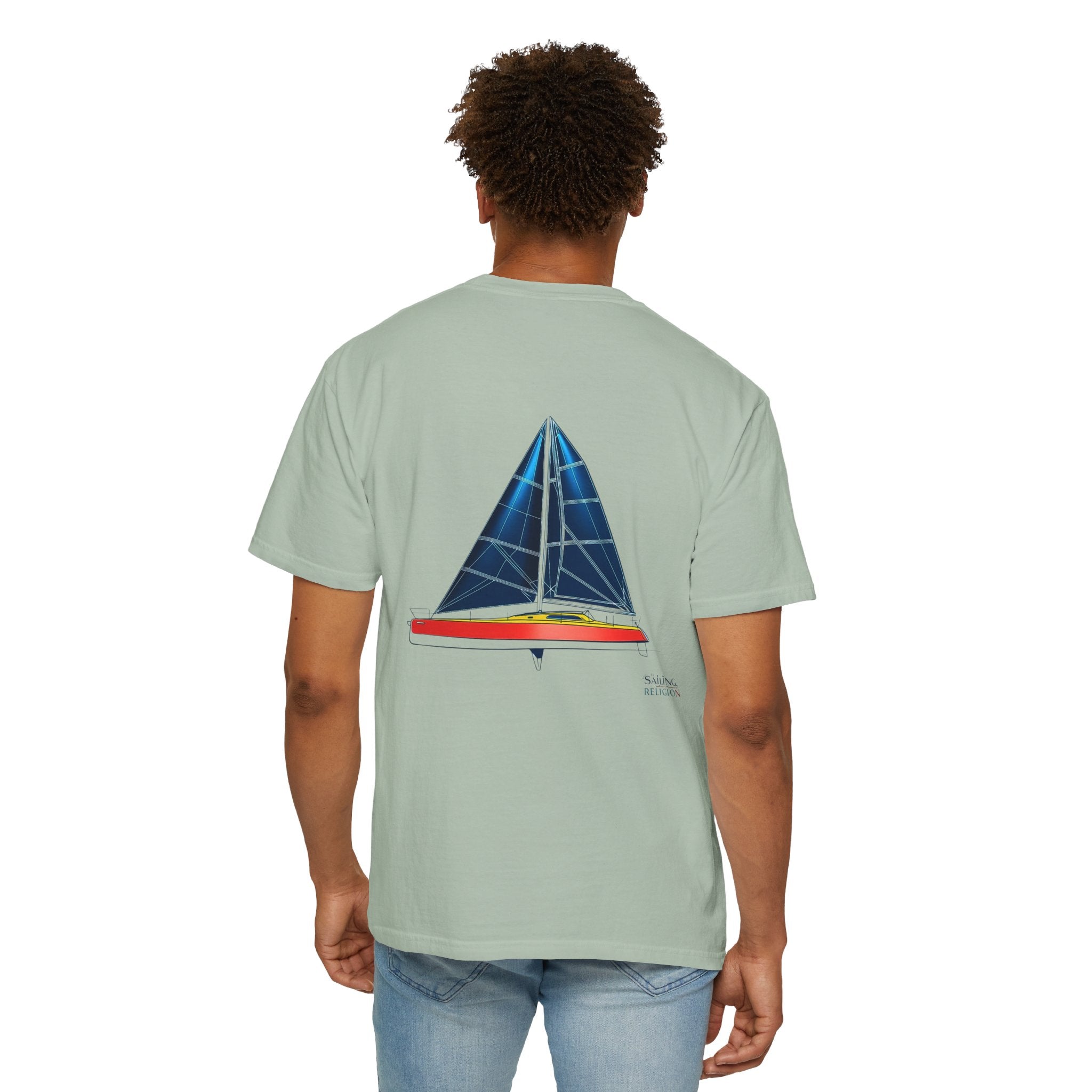 Sailing Religion single line designs Unisex T-shirt