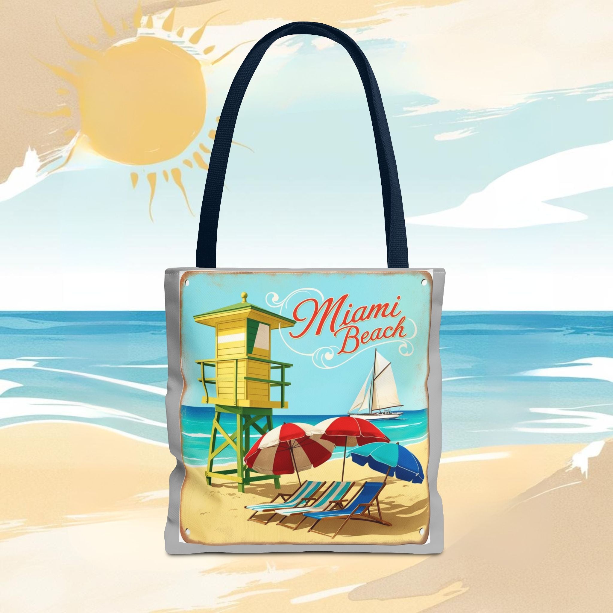 Miami Beach Bag - Perfect for Beach Lovers & Sailors