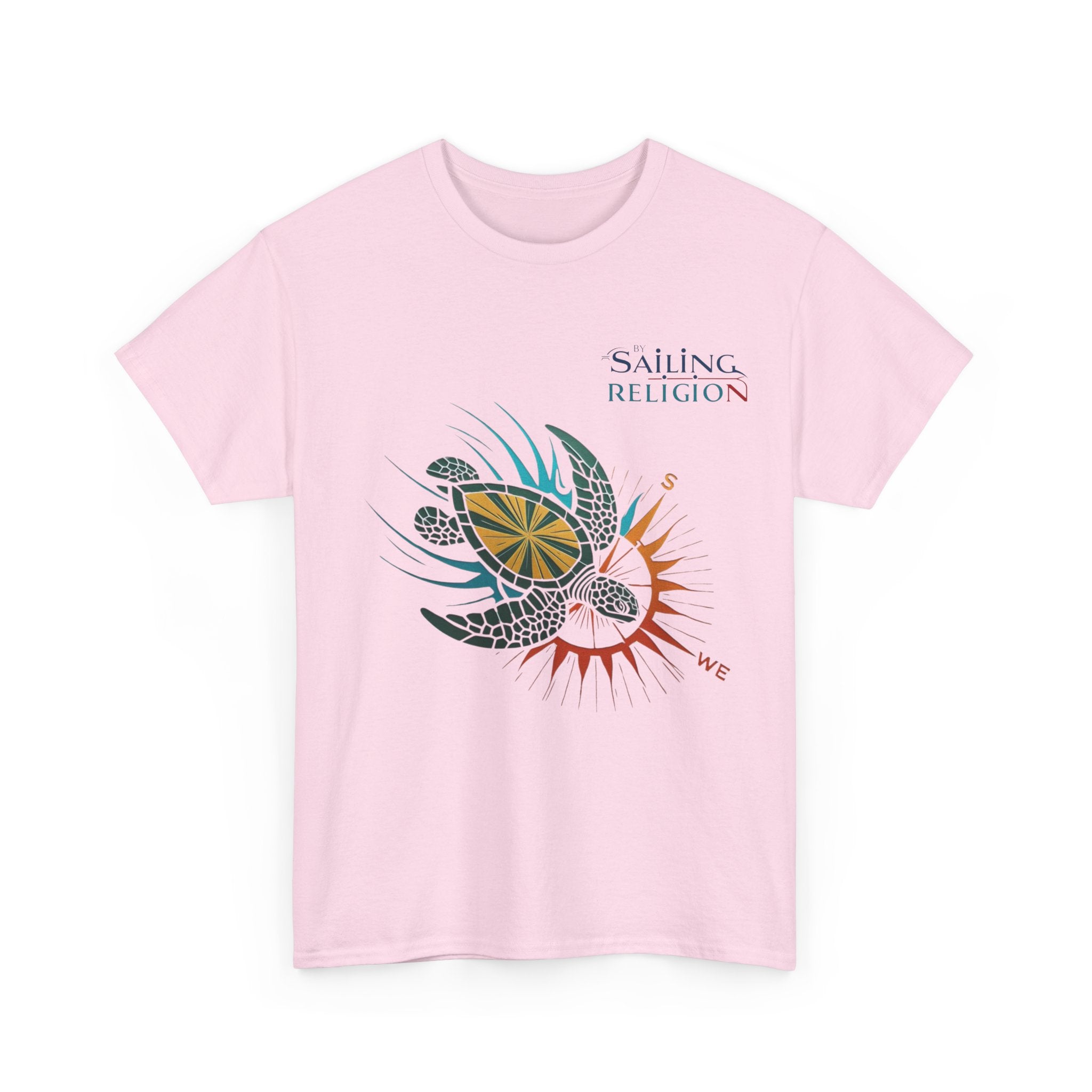 Sailing Religion Turtle  Unisex Heavy Cotton Tee