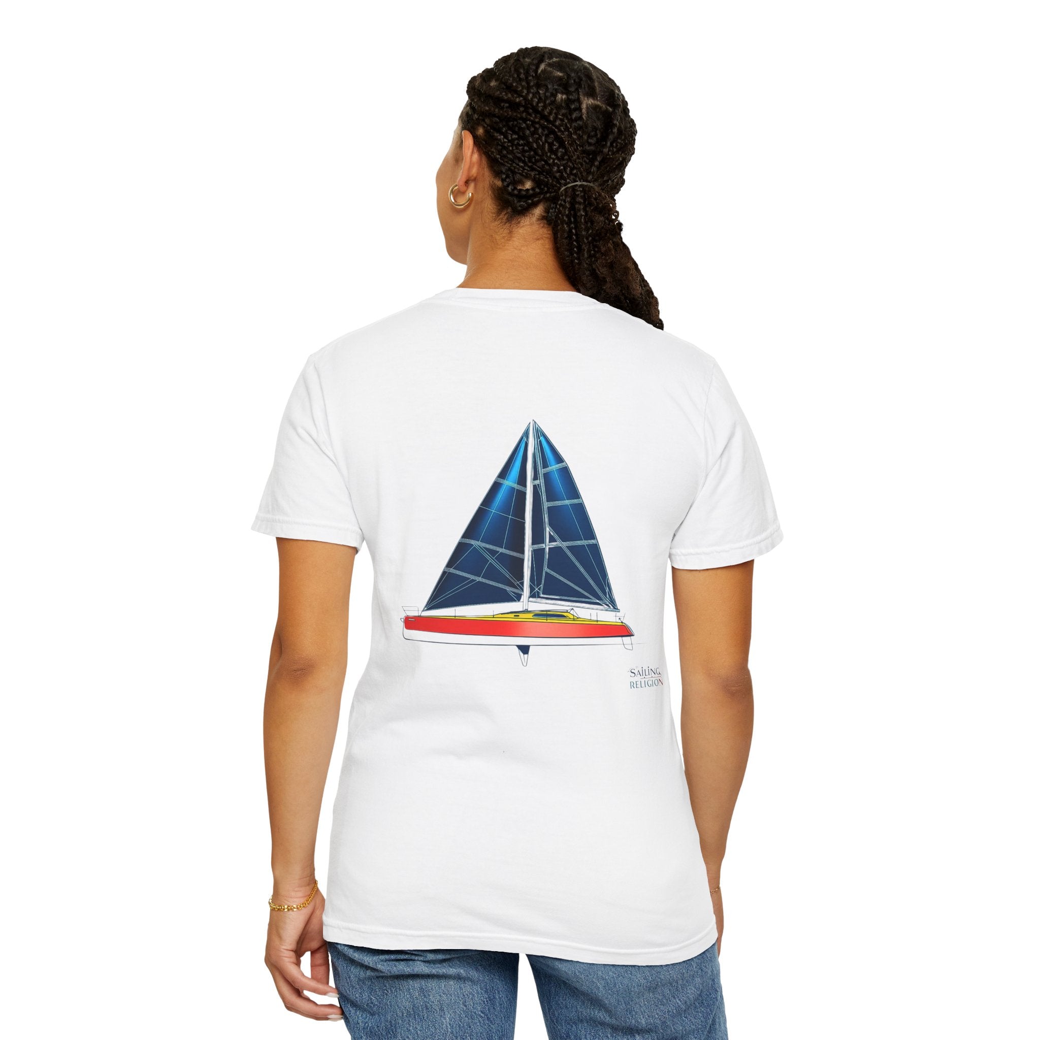 Sailing Religion single line designs Unisex T-shirt