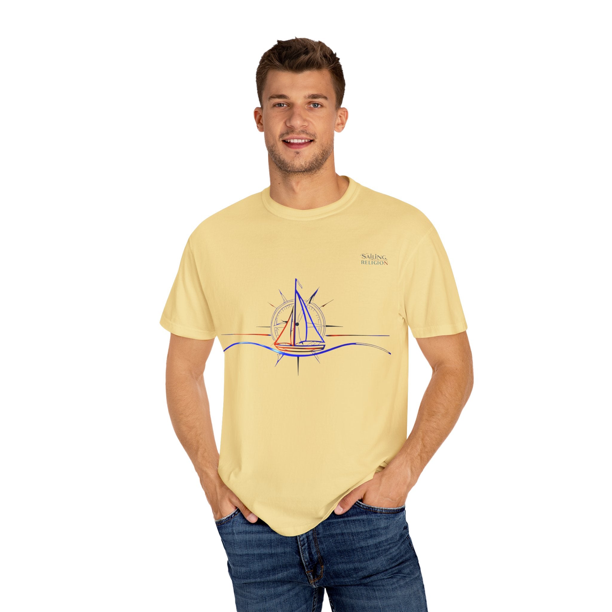 Sailing Religion single line collection designs Unisex Garment T-shirt
