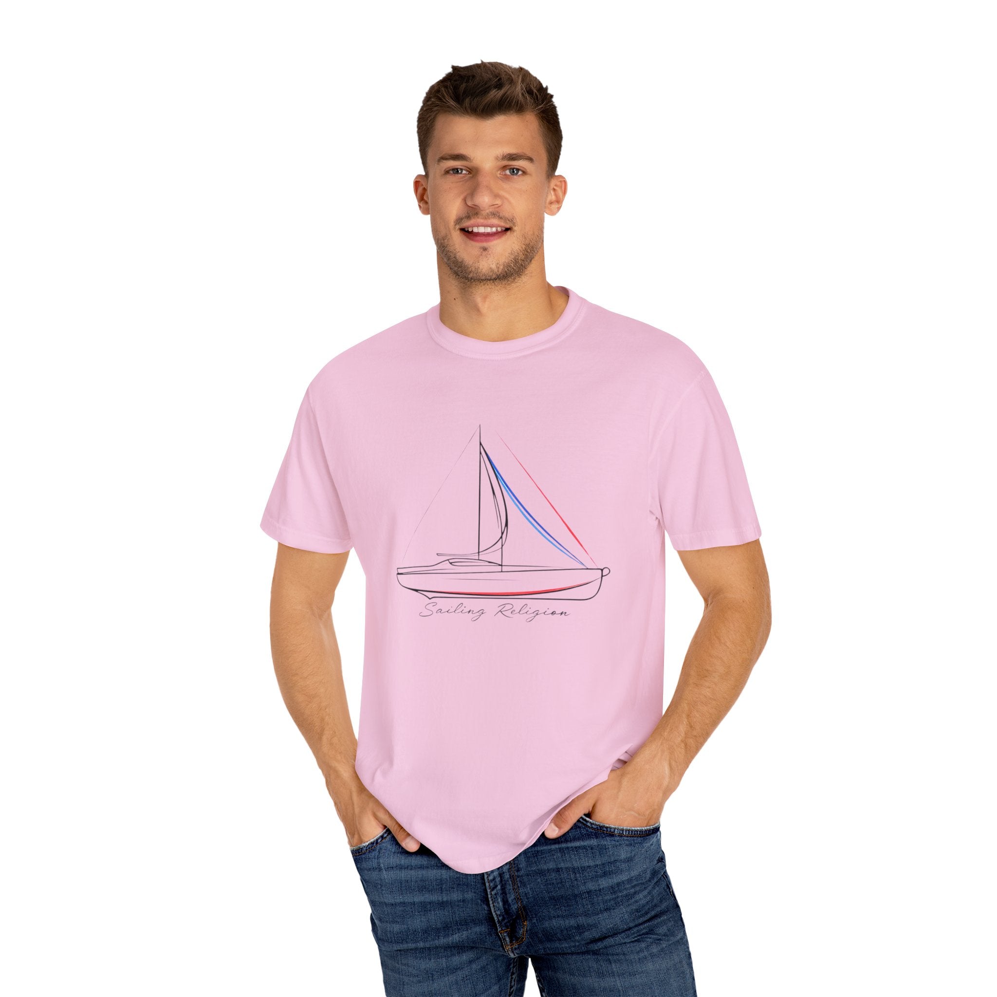 Sailing Religion single line designs collection Unisex T-shirt