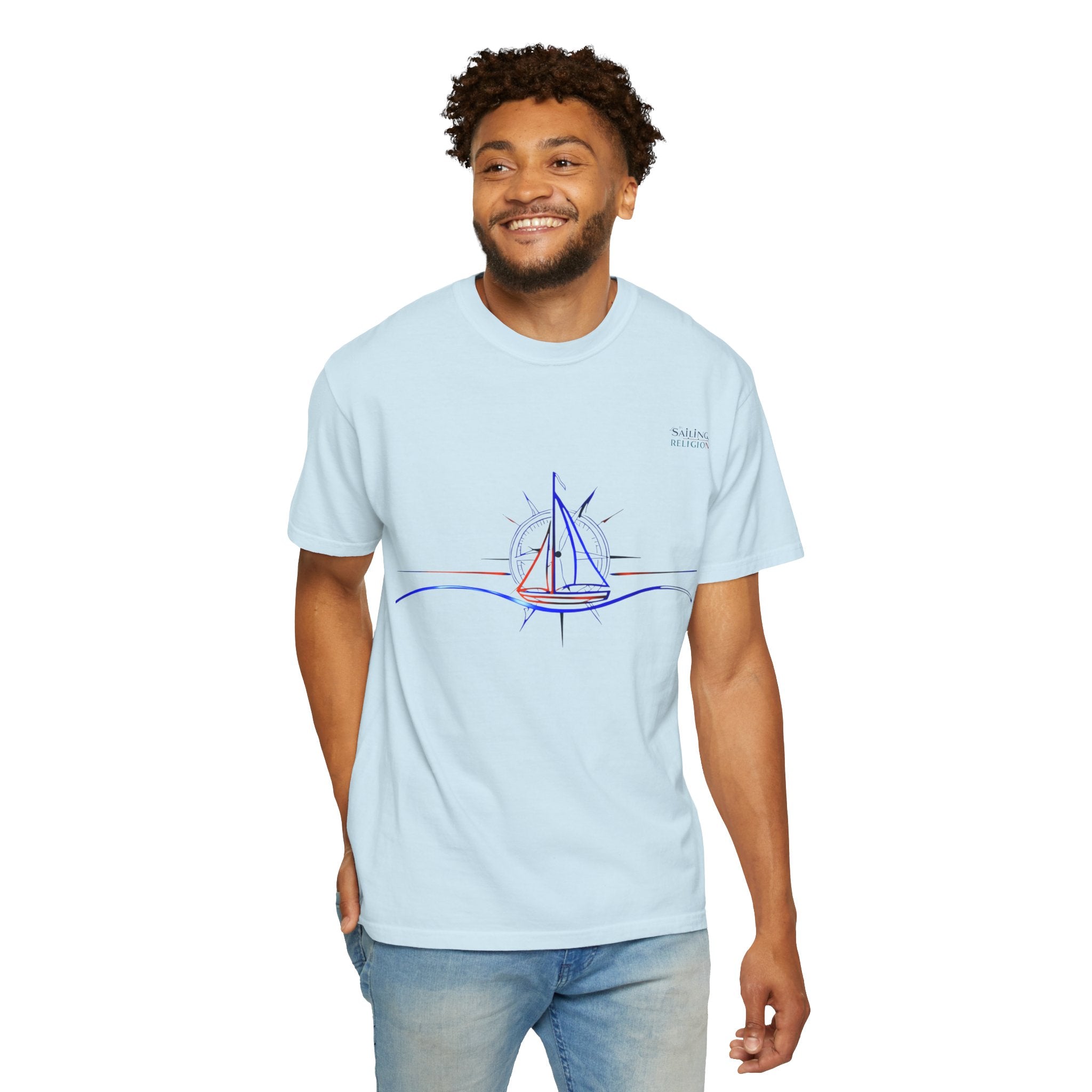 Sailing Religion single line collection designs Unisex Garment T-shirt