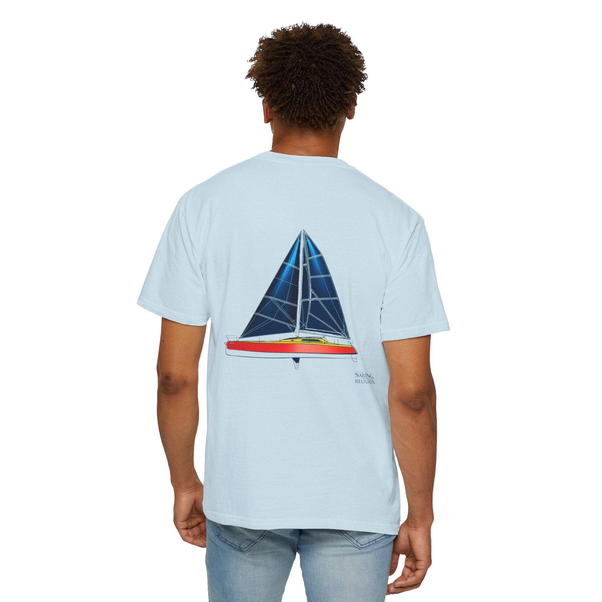 Sailing Religion single line designs Unisex T-shirt