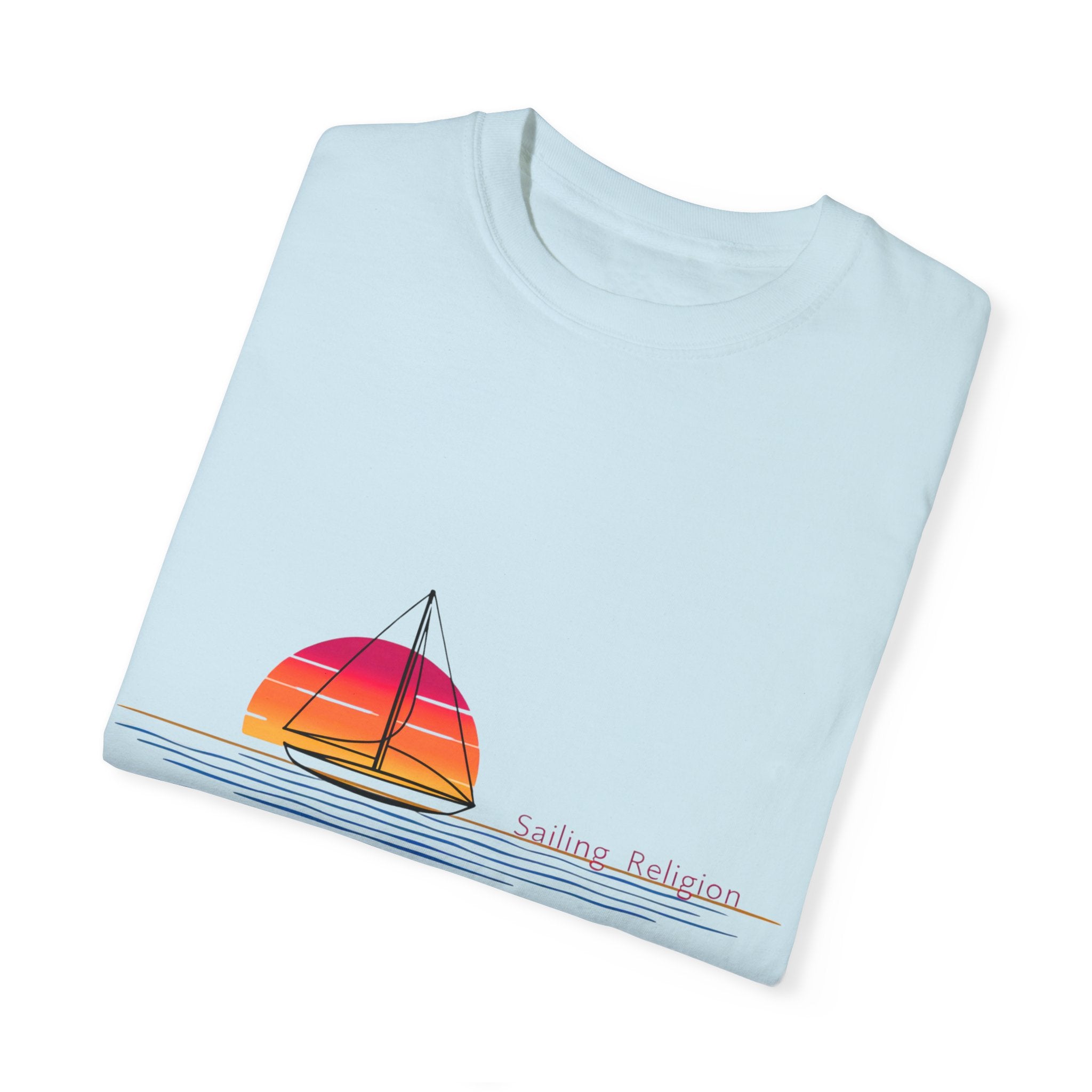 Sailing Religion single line designs Unisex T-shirt