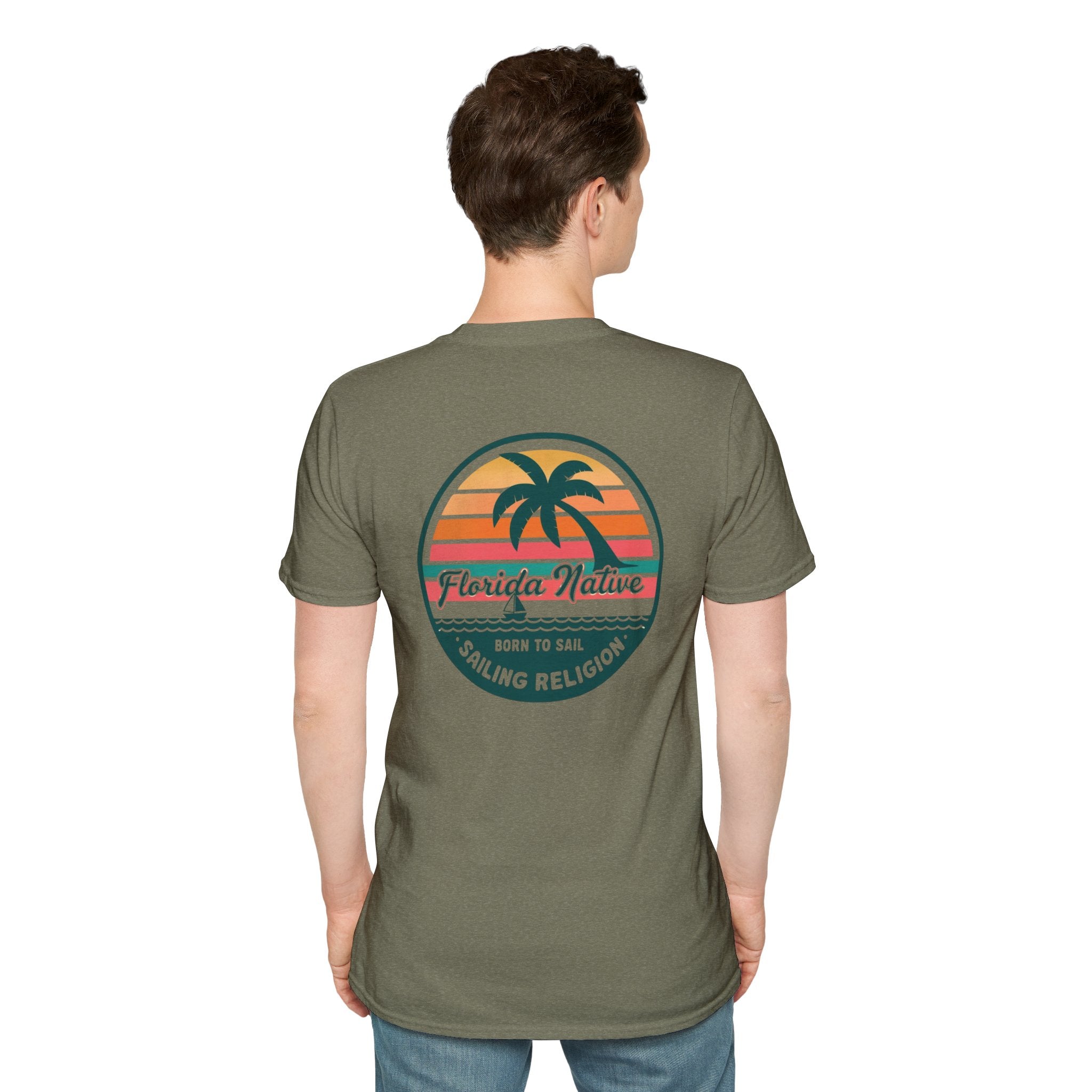 Sailing Religion "Born to Sail" Unisex Softstyle T-Shirt