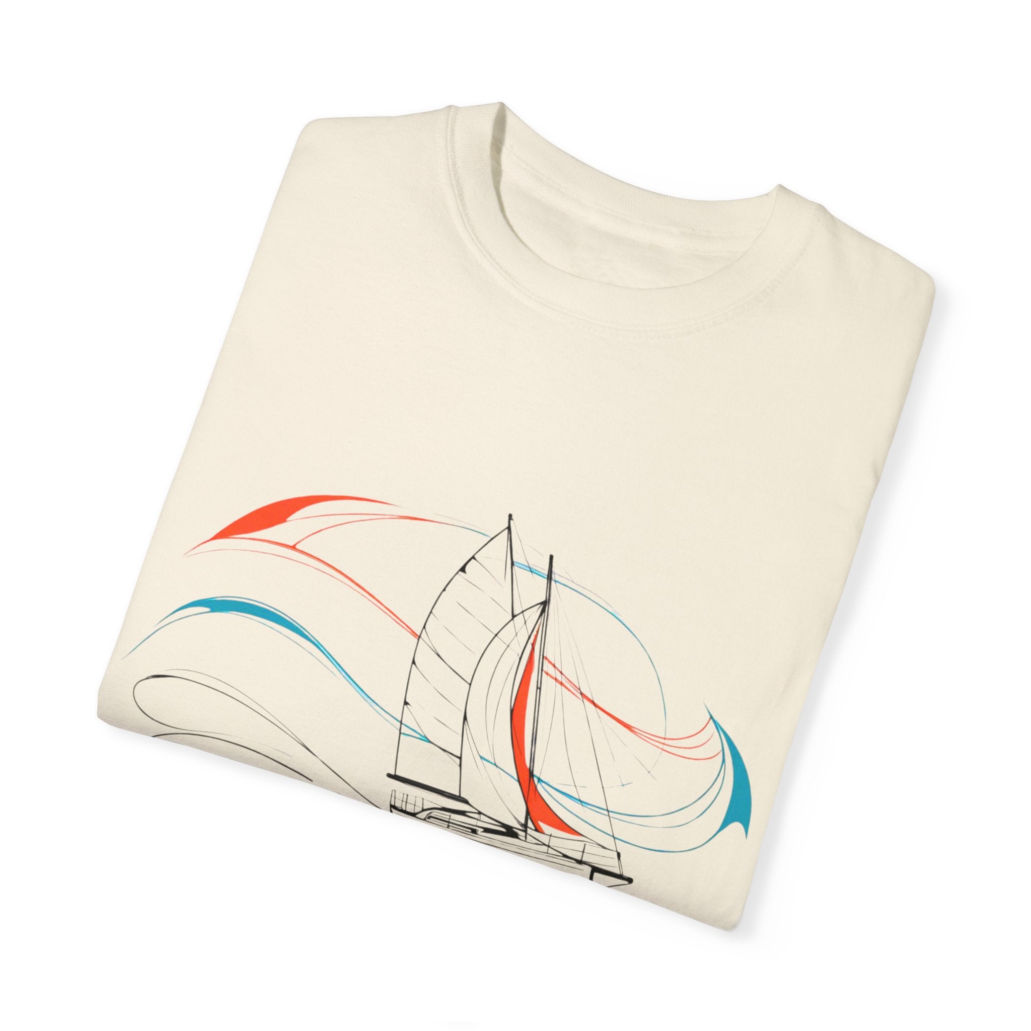 Sailing Religion single line designs Unisex T-shirt