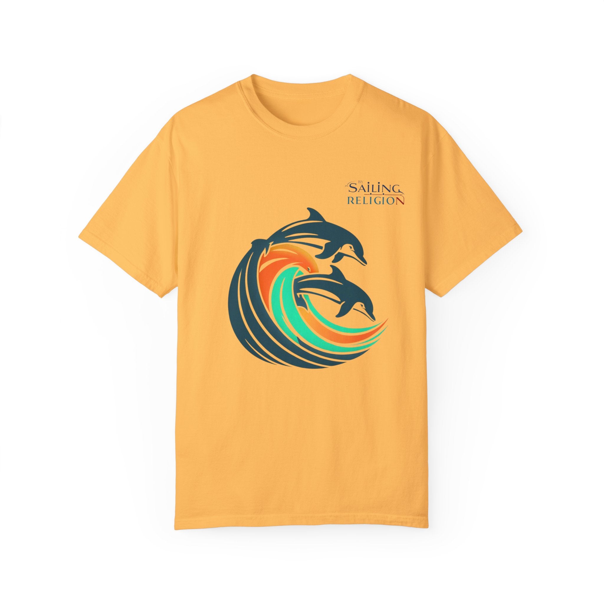 Sailing Religion Dolphins Unisex Garment-Dyed T-shirt