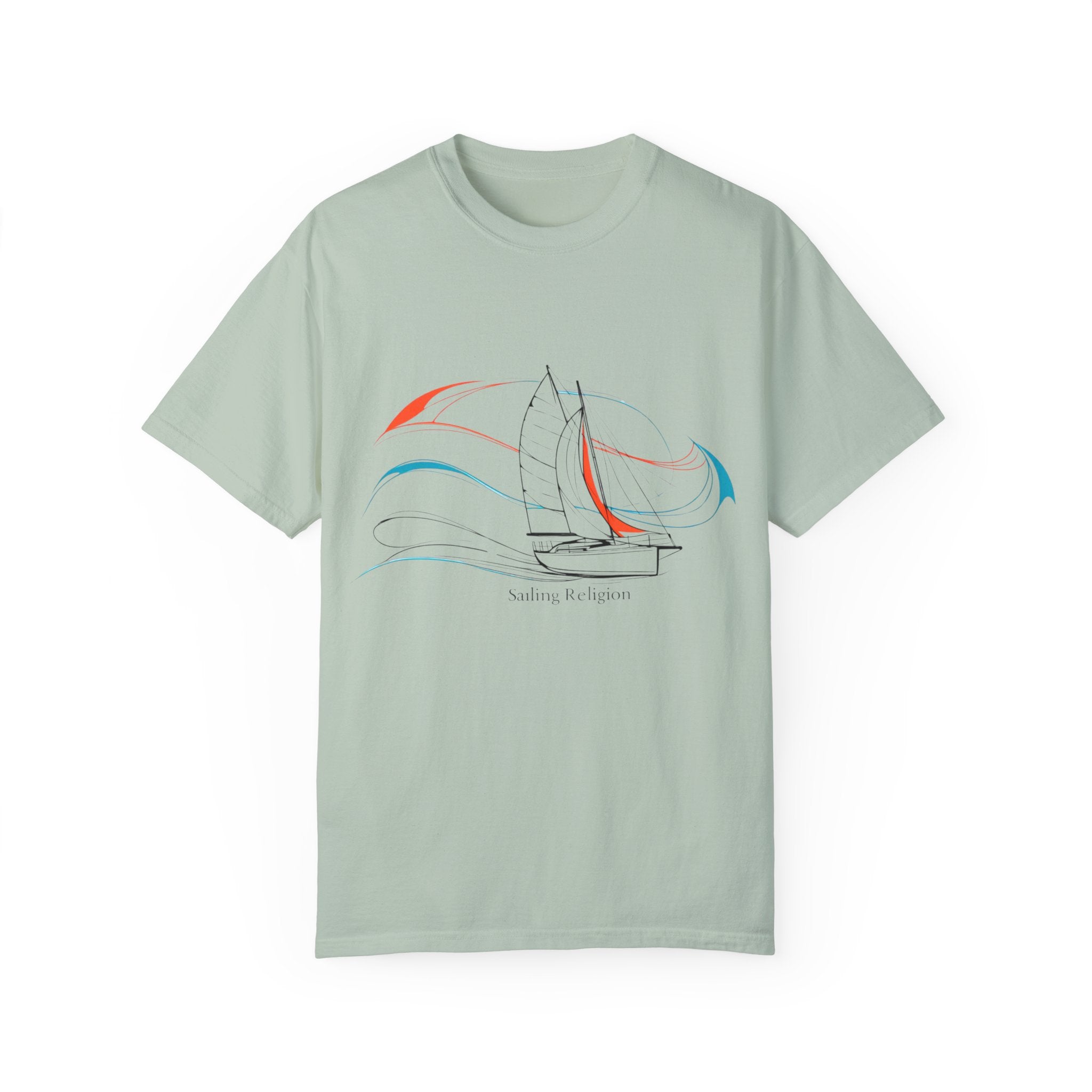 Sailing Religion single line designs Unisex T-shirt