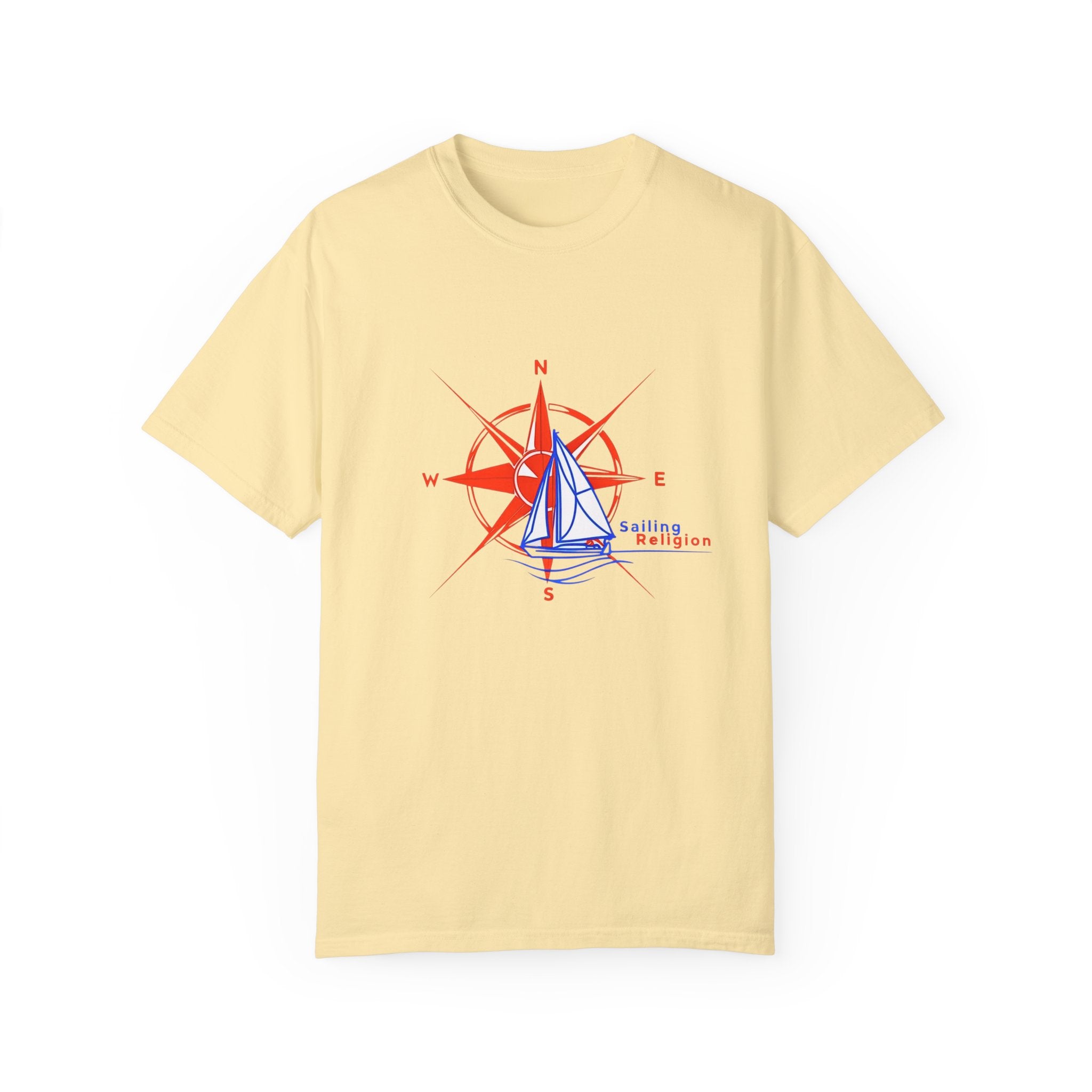 Sailing Religion single line designs Unisex T-shirt
