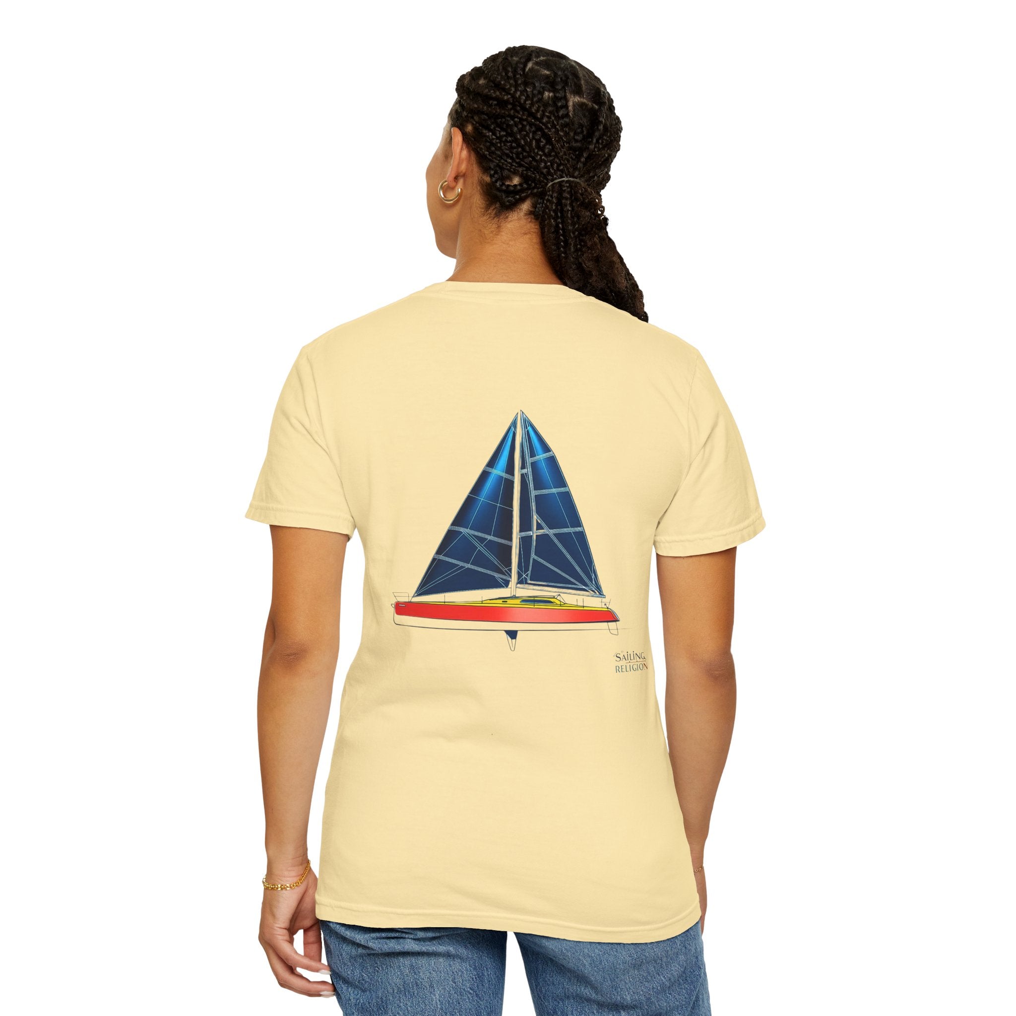 Sailing Religion single line designs Unisex T-shirt