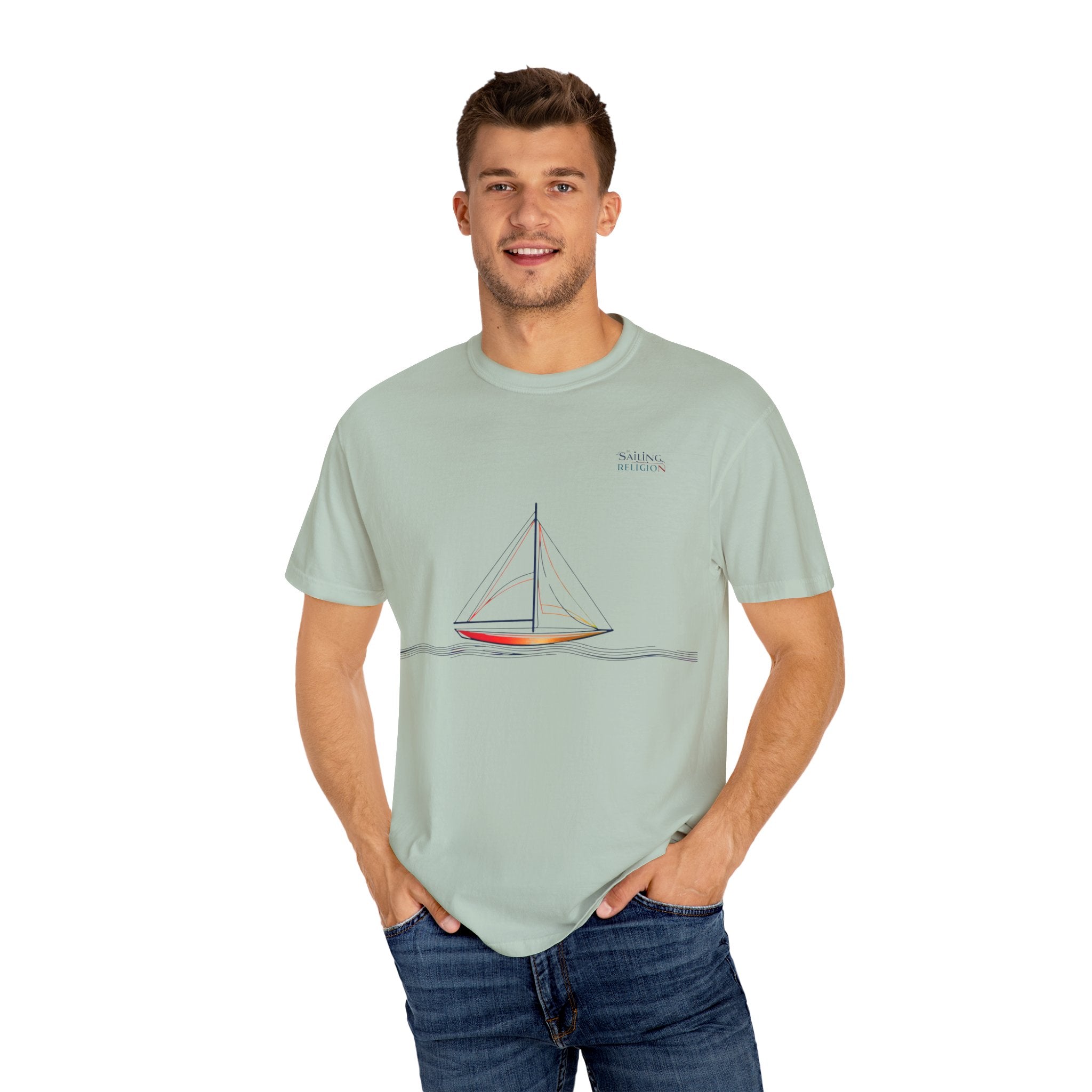 Sailing Religion single line collection unisex T-shirt