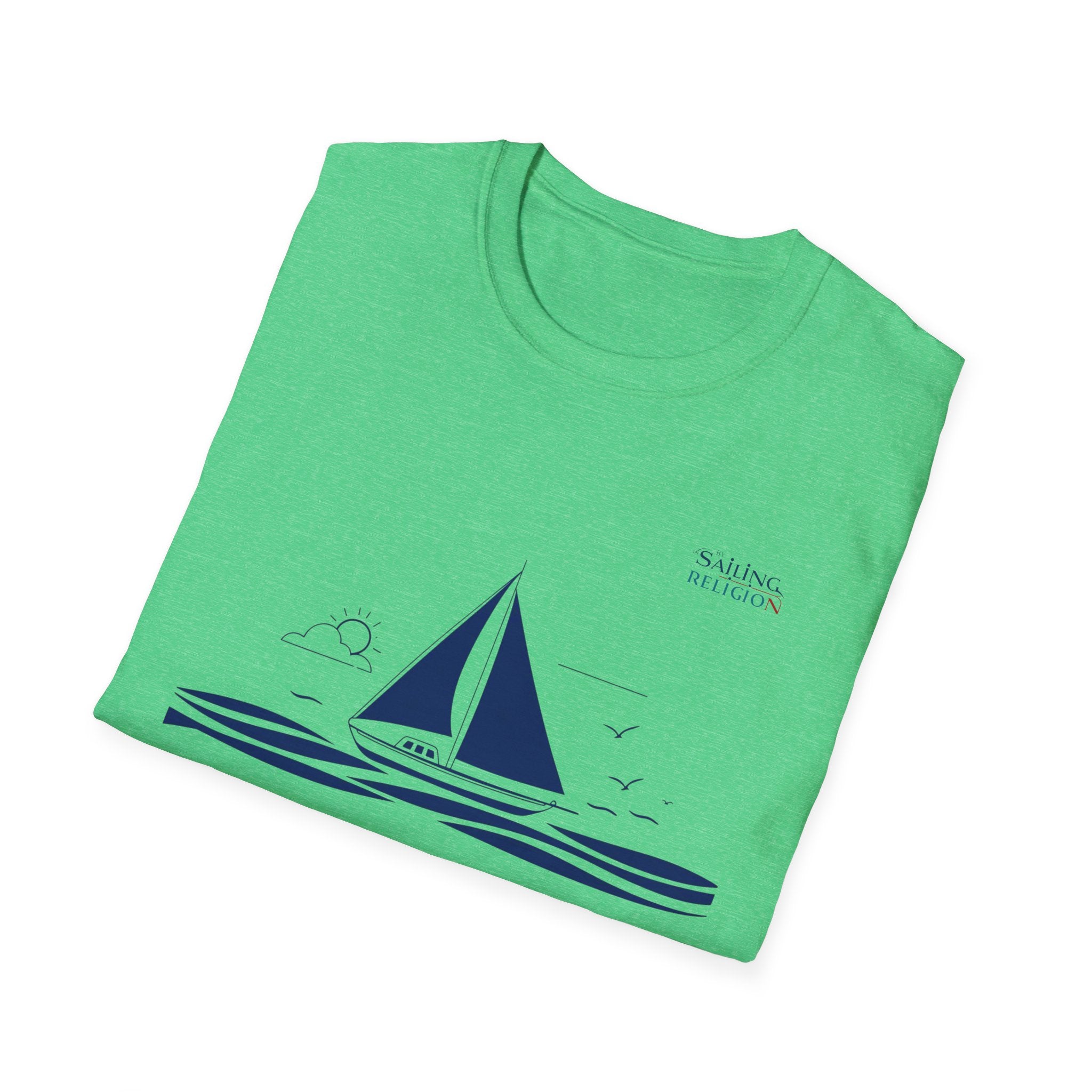 Sailing Religion single line design collection Unisex Softstyle T-Shirt