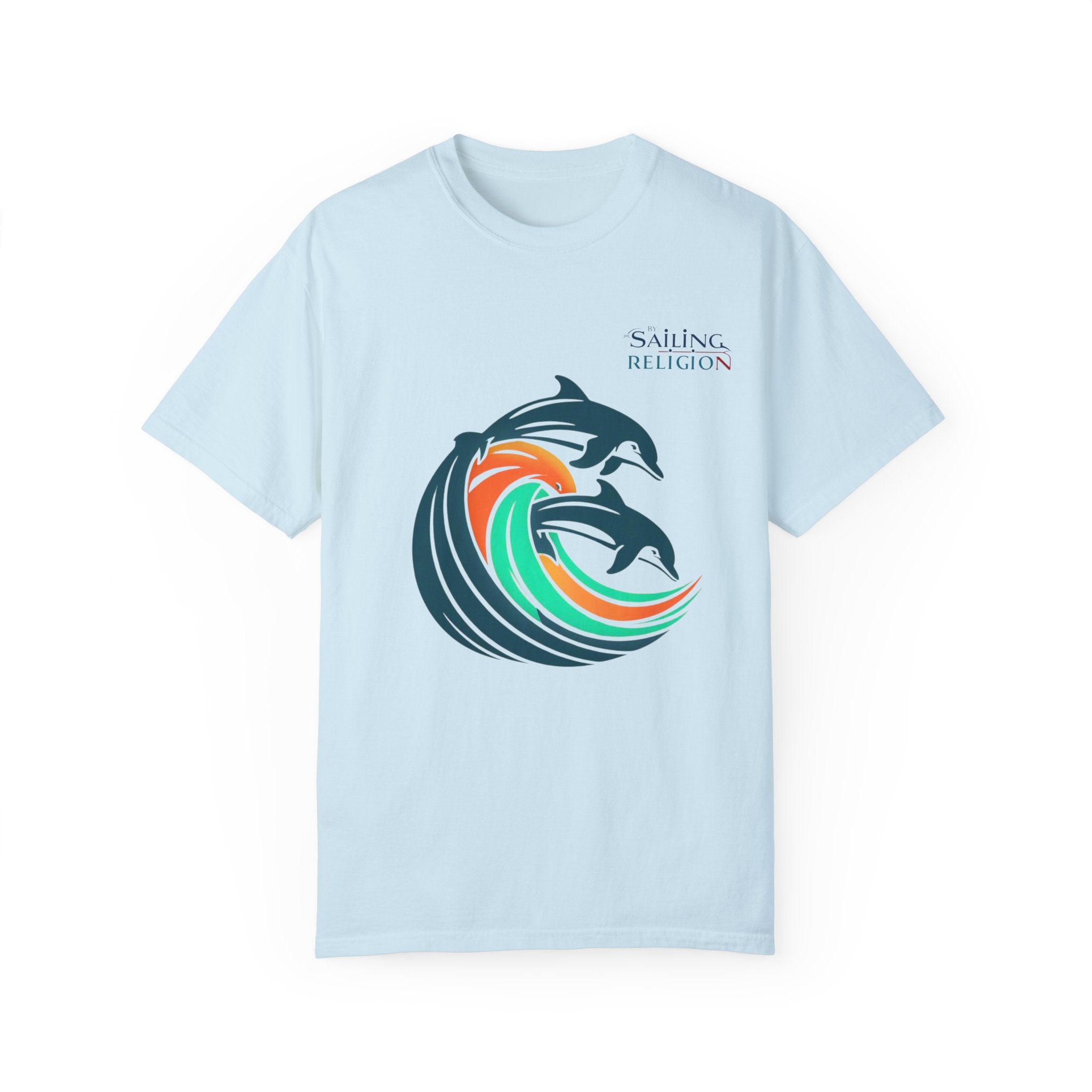 Sailing Religion Dolphins Unisex Garment-Dyed T-shirt