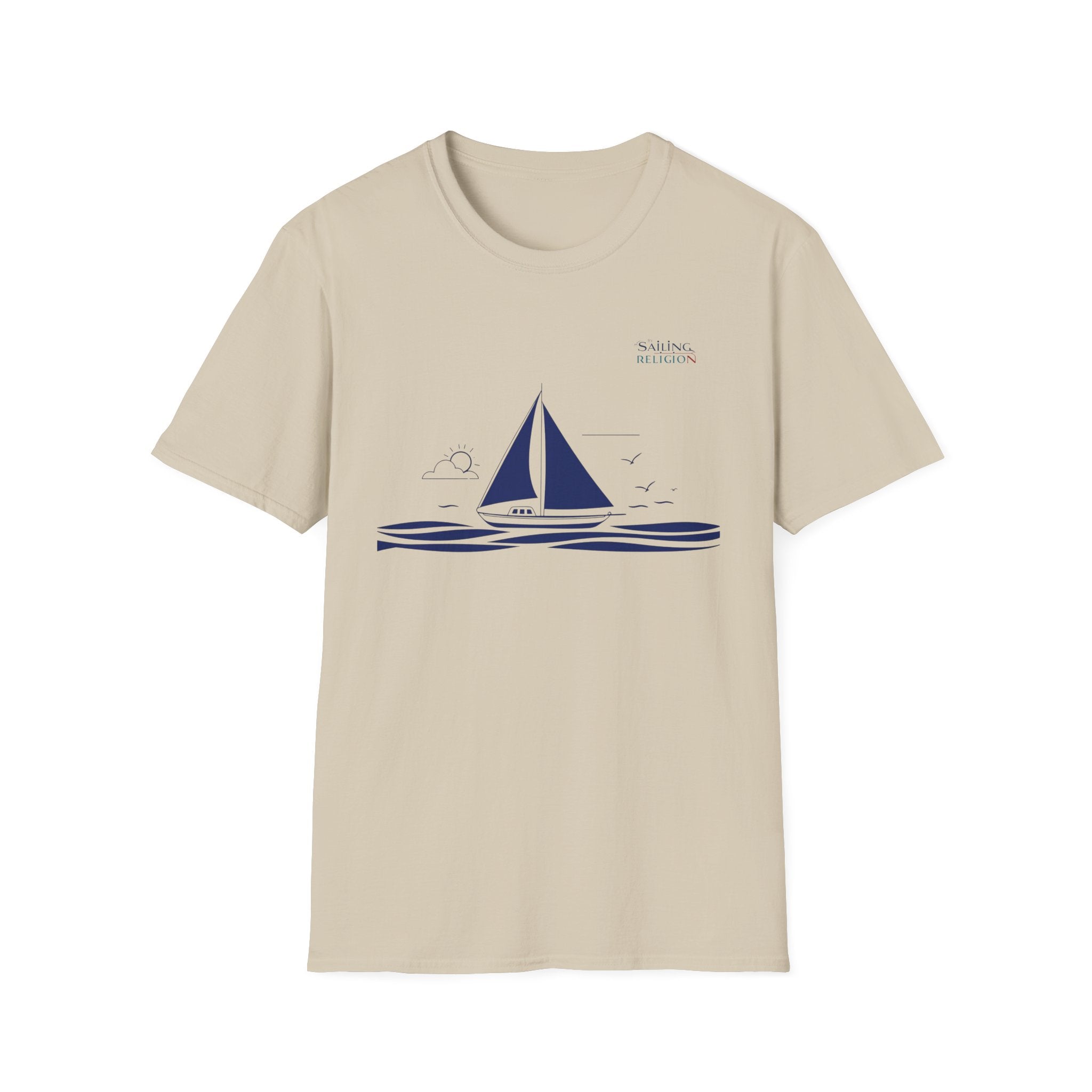 Sailing Religion single line design collection Unisex Softstyle T-Shirt