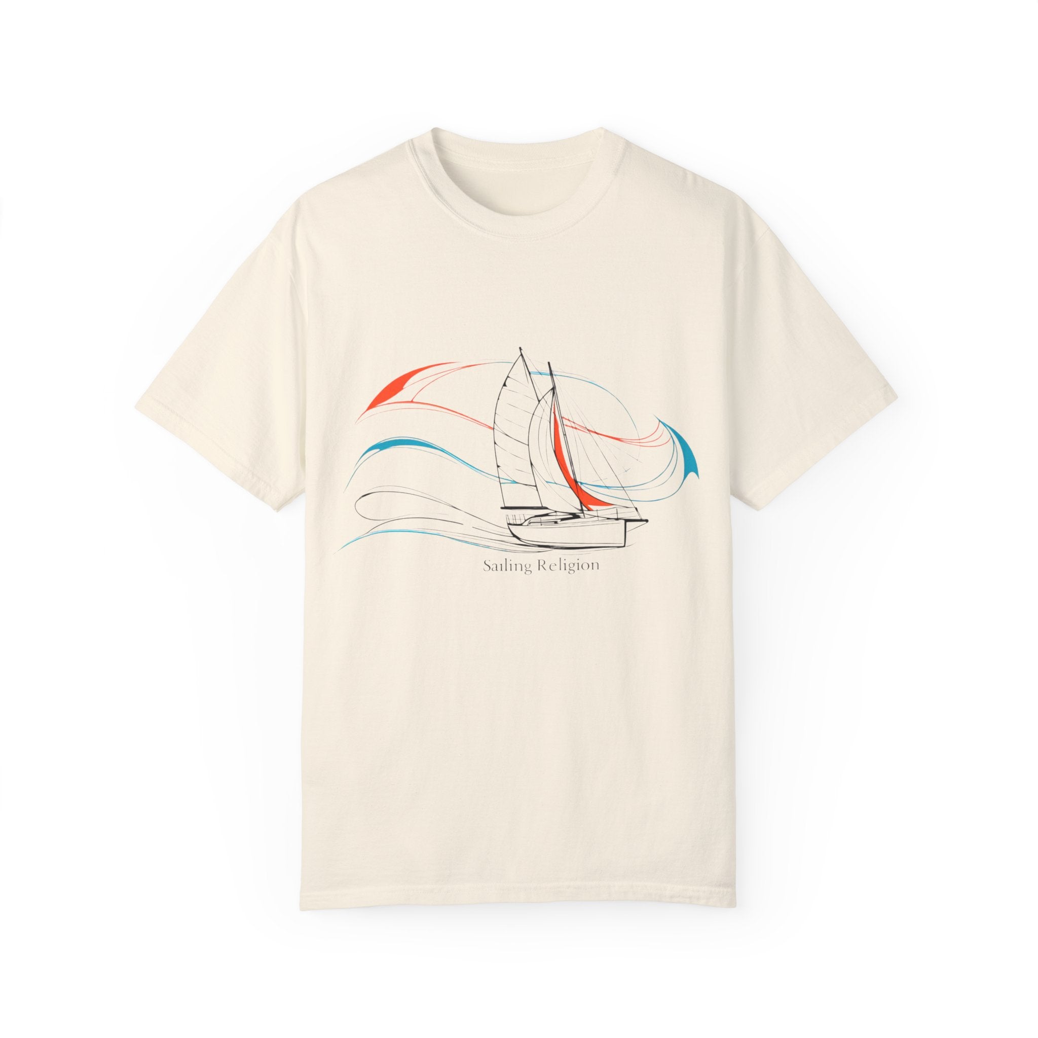 Sailing Religion single line designs Unisex T-shirt