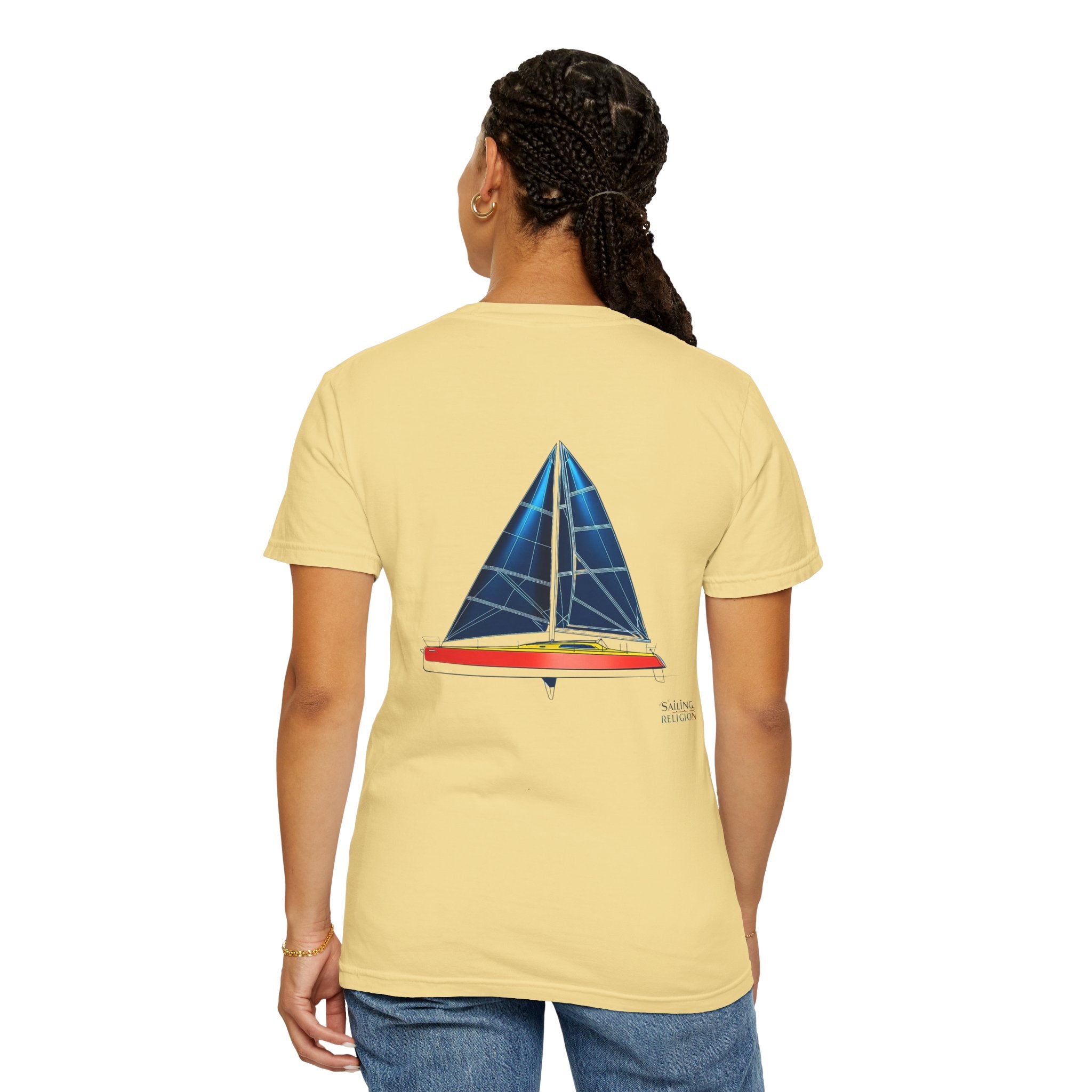 Sailing Religion single line designs Unisex T-shirt