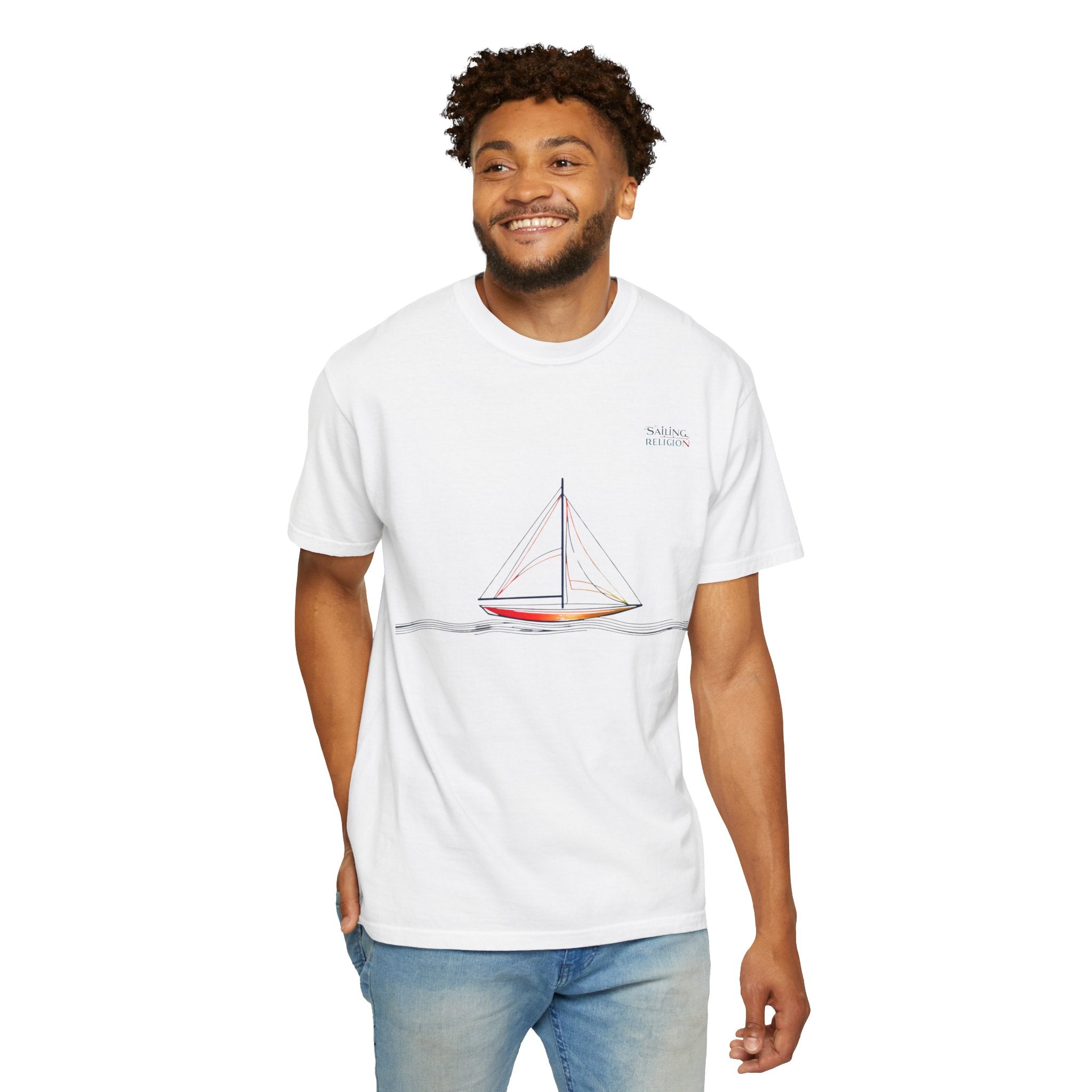 Sailing Religion single line collection unisex T-shirt