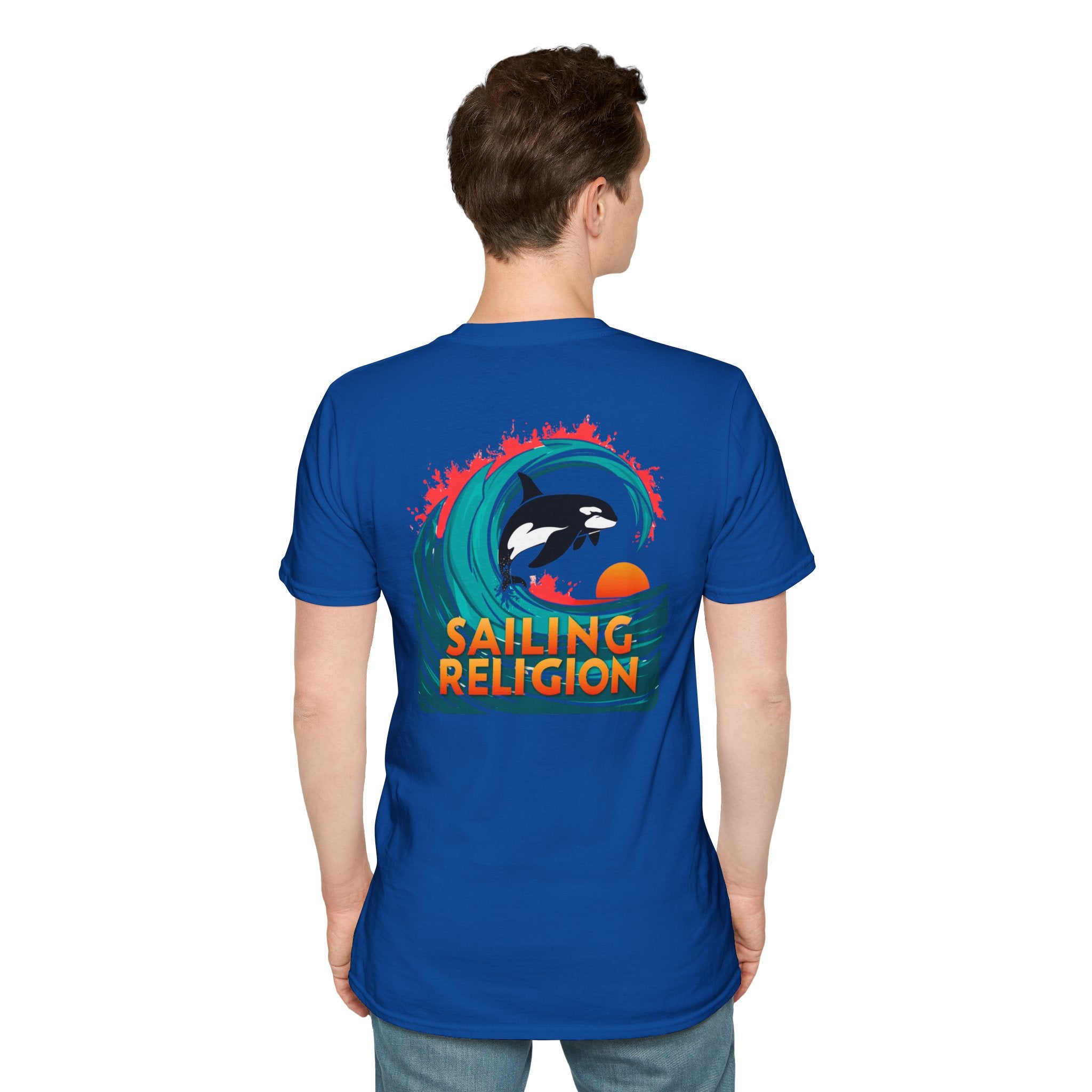 Sailing Religion orca Unisex Softstyle T-Shirt